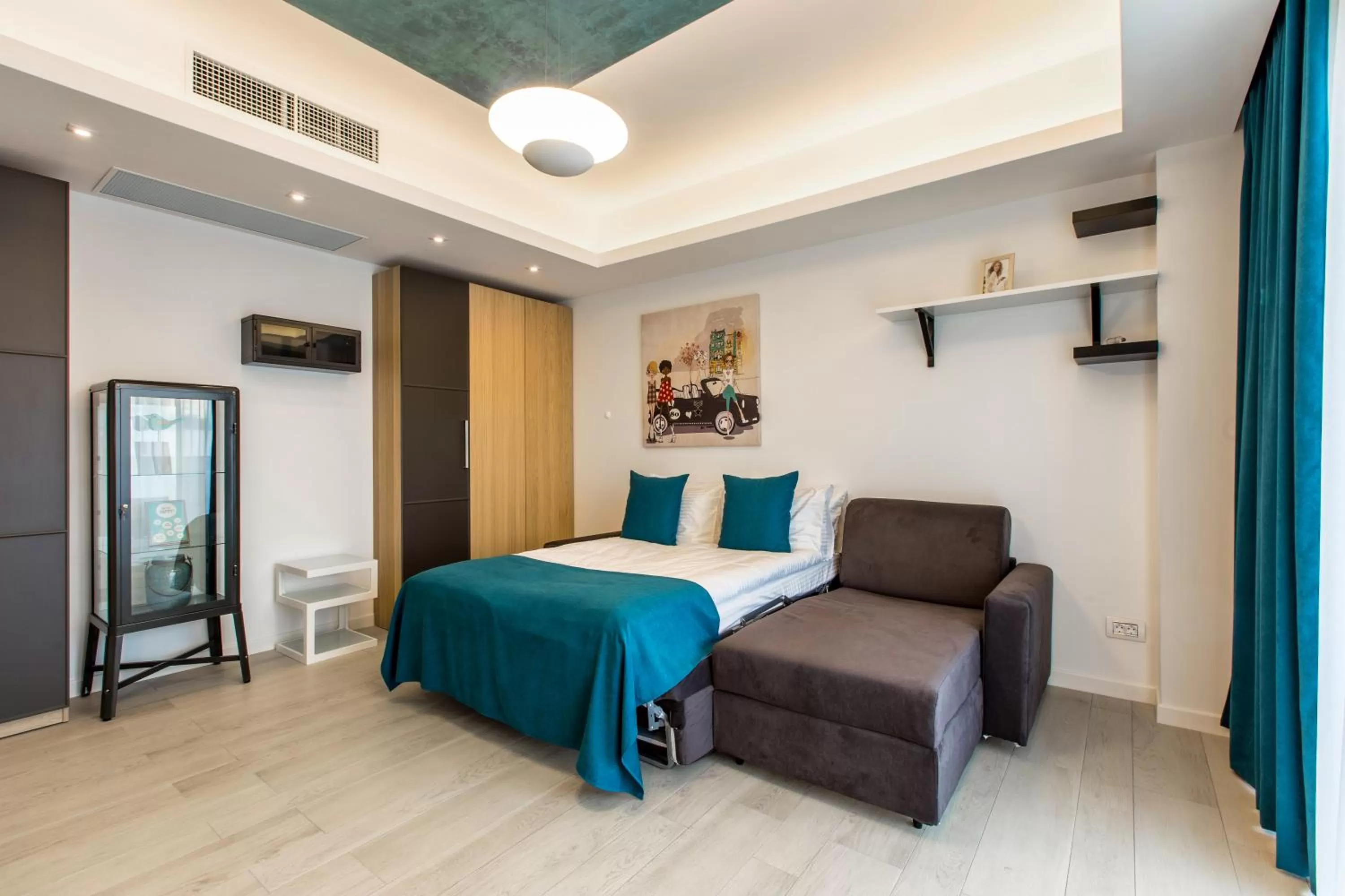 Living room, Bed in Mava Apartamente