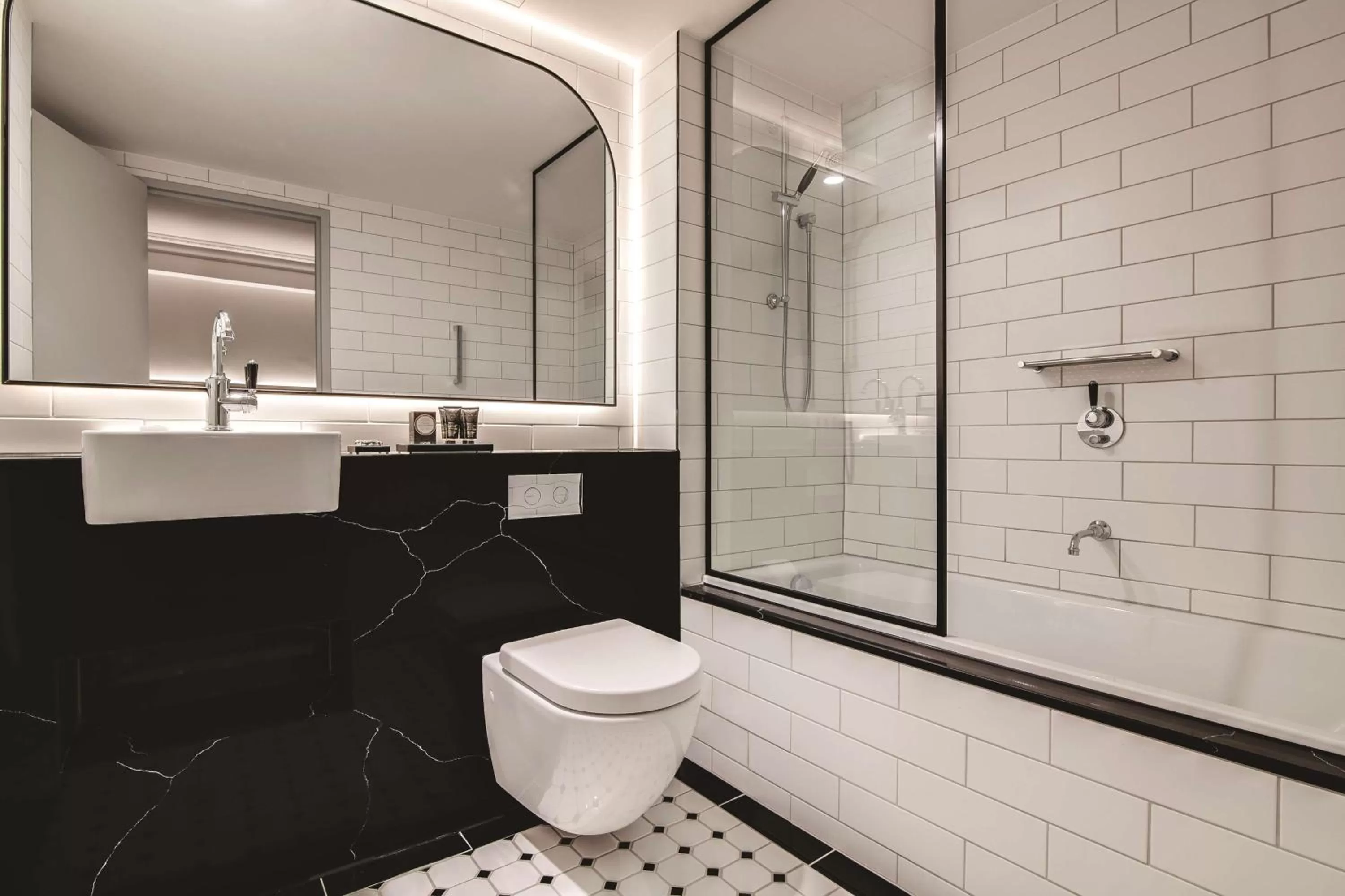 Bathroom in The Savoy Hotel on Little Collins Melbourne