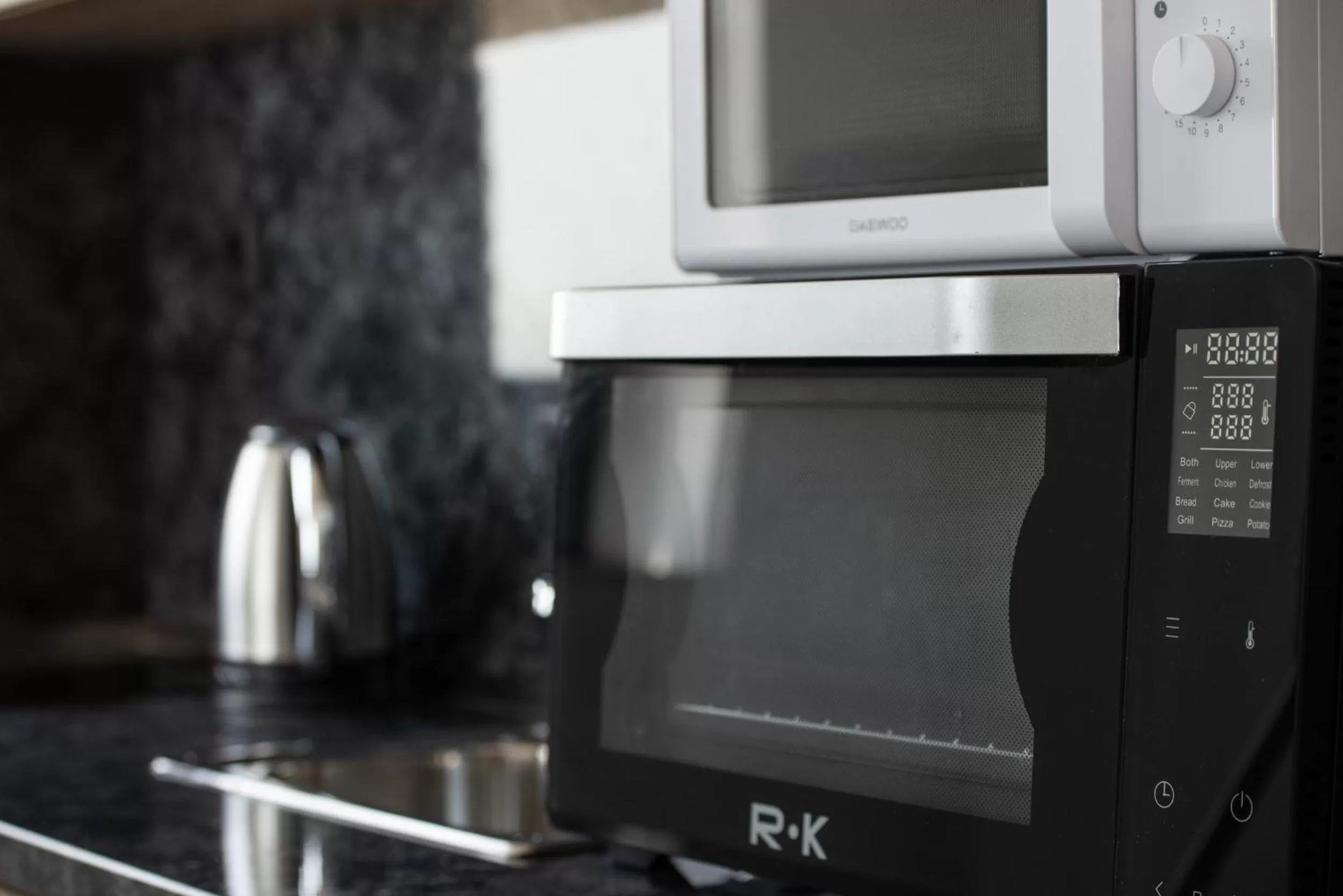 Kitchen or kitchenette in Grand Dodo's Triada Seaview Studios