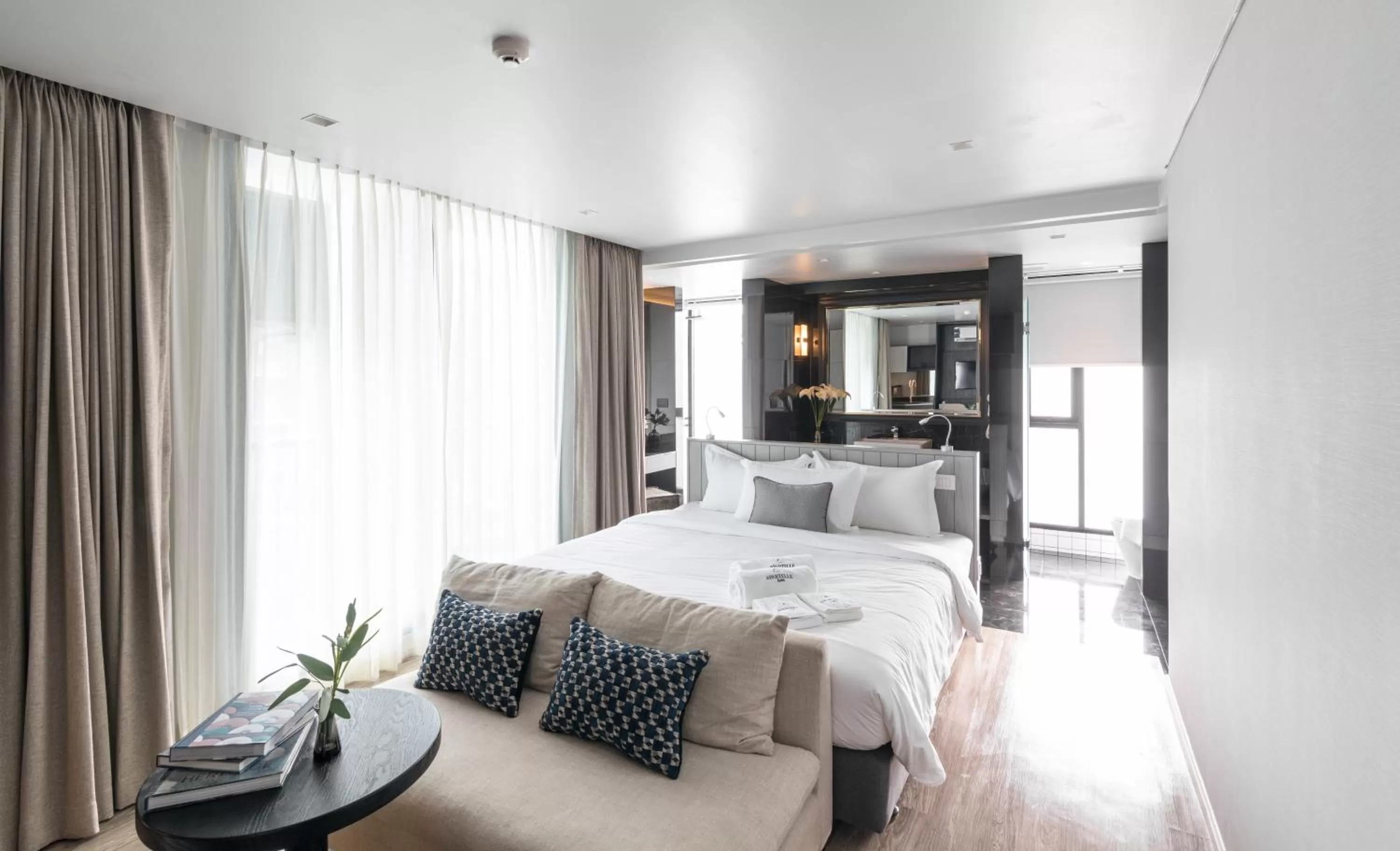 Bed in Apartelle Jatujak Hotel