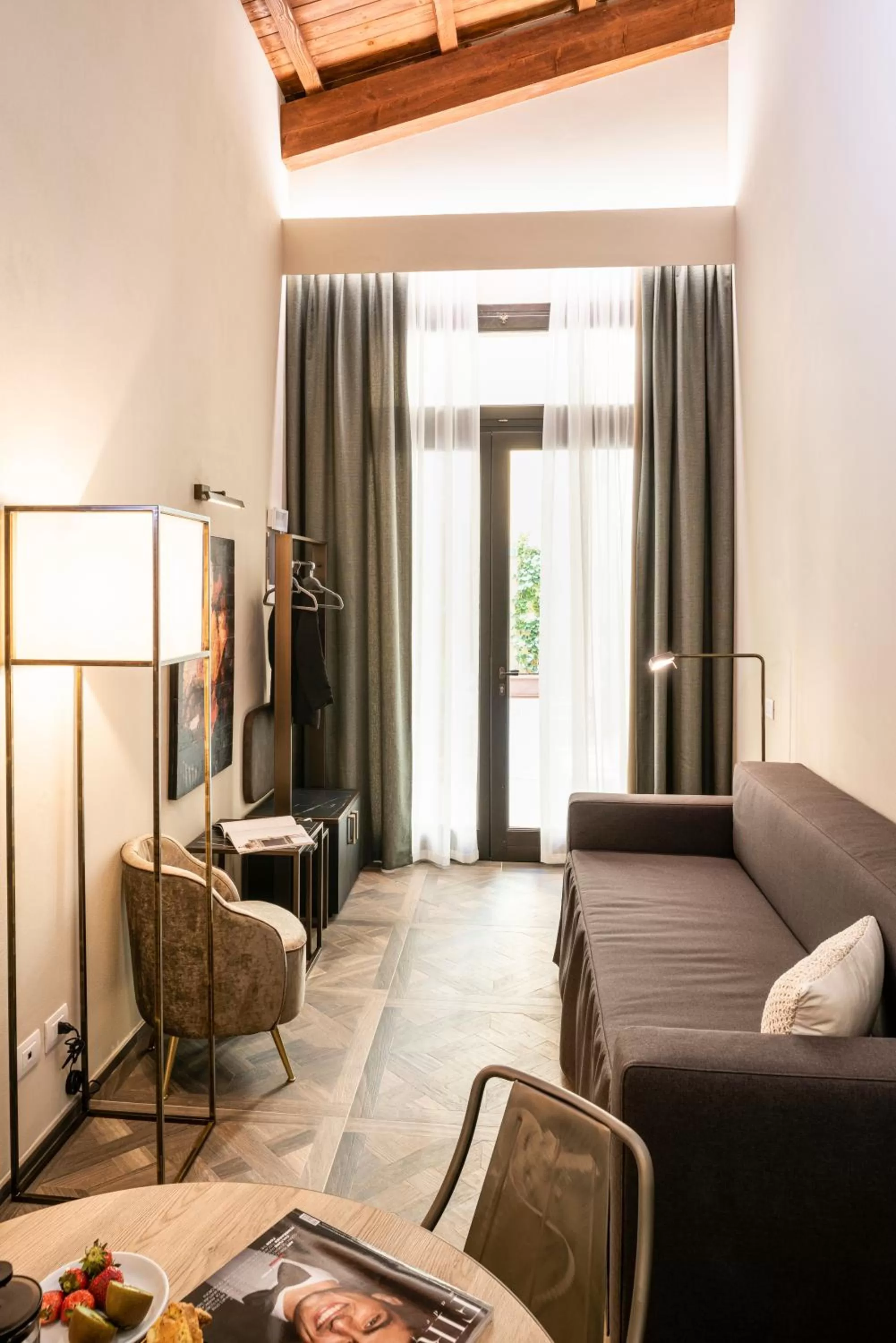 Living room, Bed in Corte Guelfa