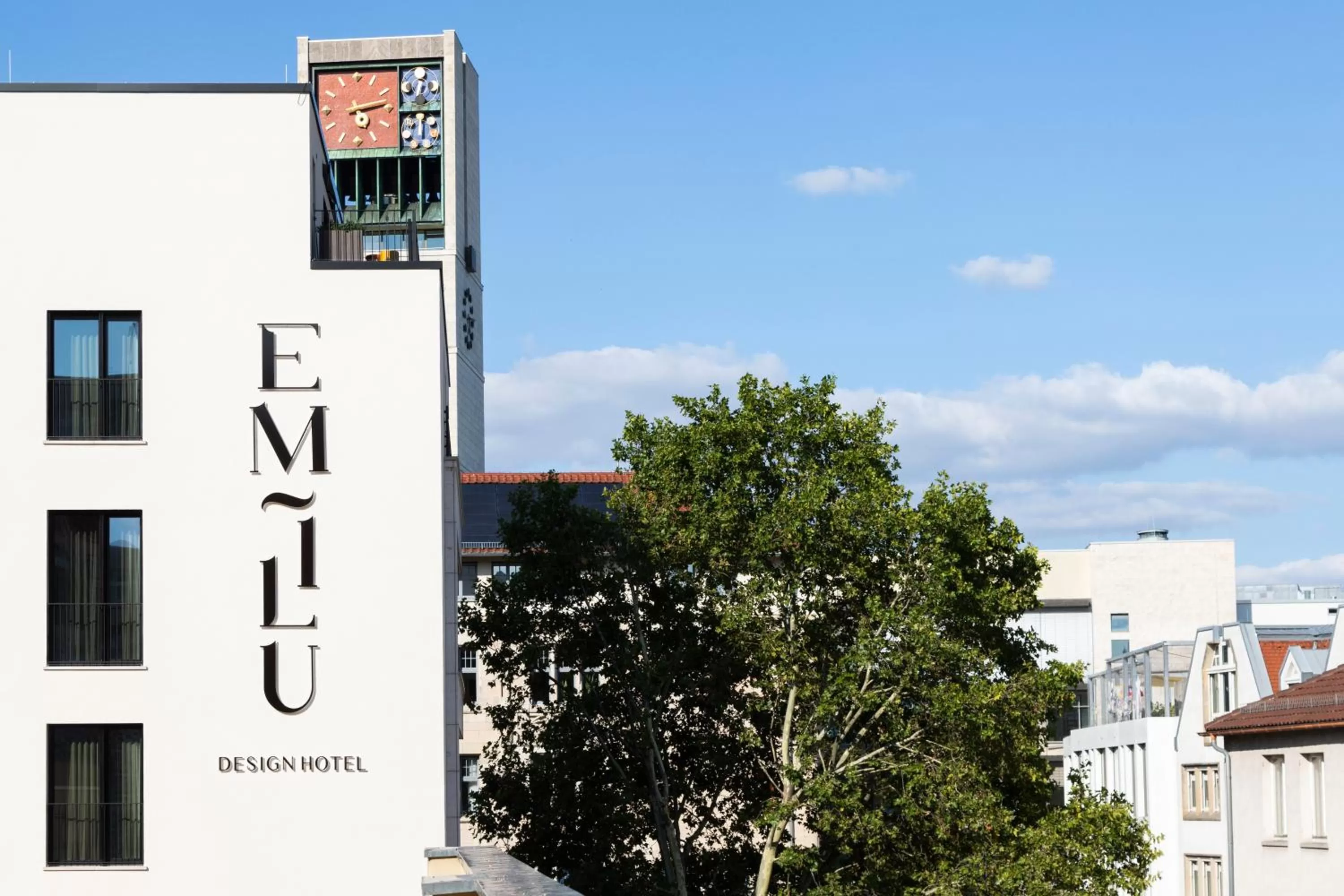 Property building in EmiLu Design Hotel