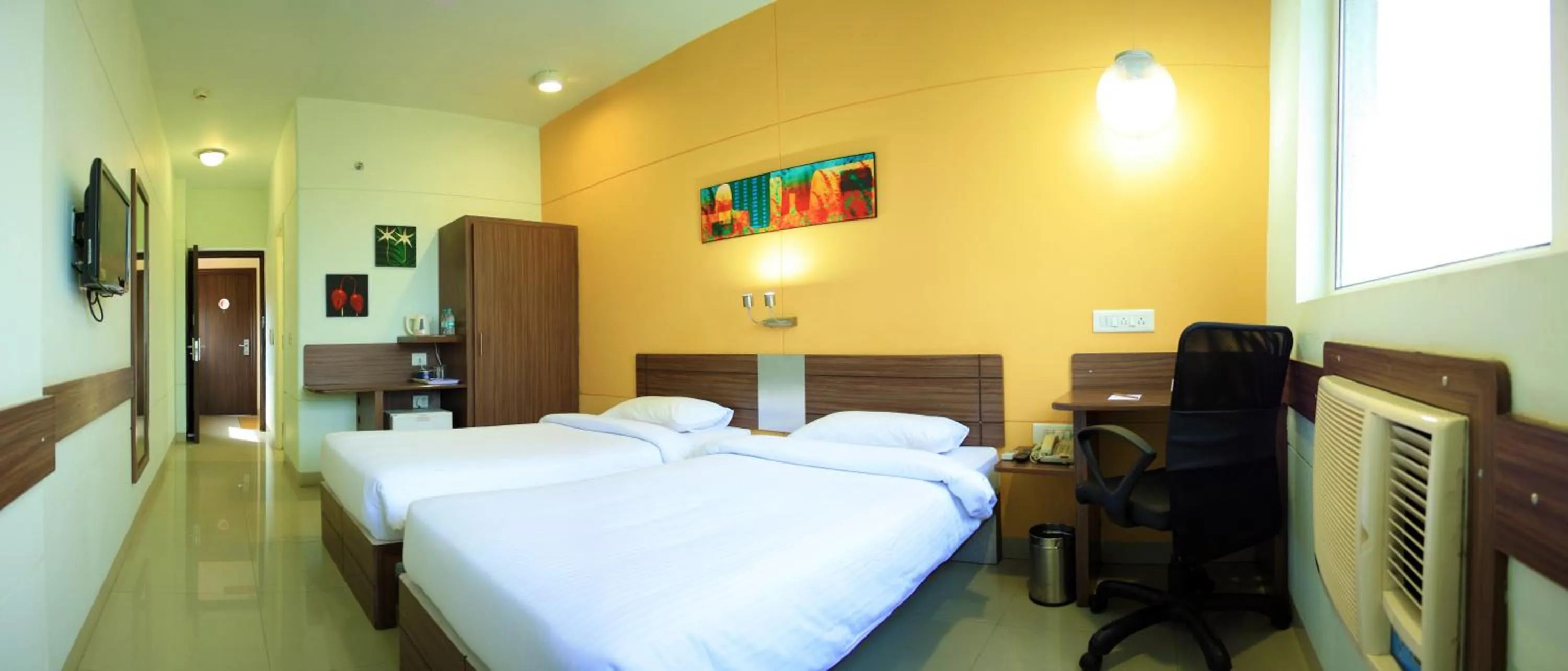 Photo of the whole room, Bed in Ginger Pune Wakad