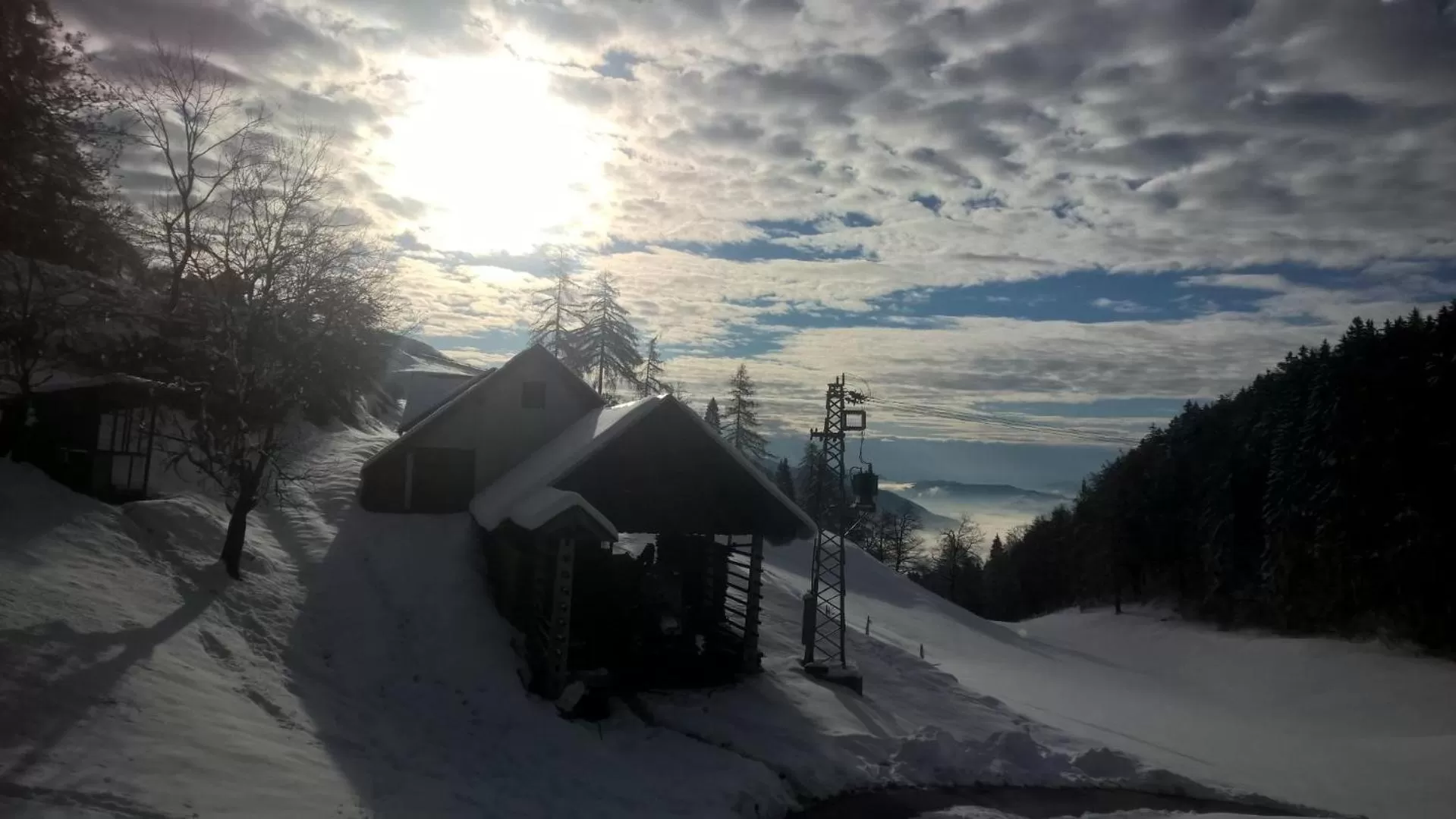 Winter in Tourist Farm Pr'Dovar