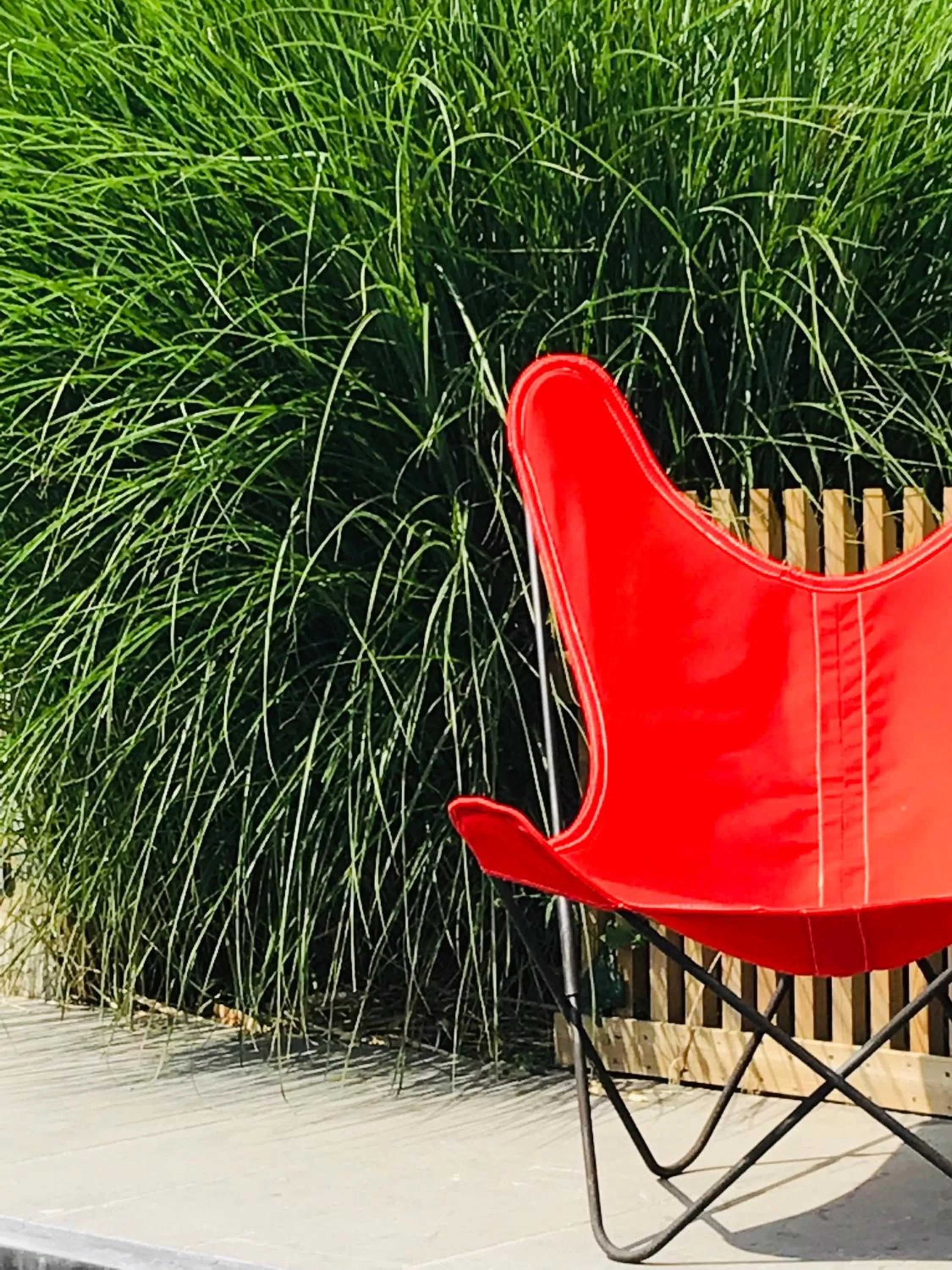 Garden view in B&B La Ruelle