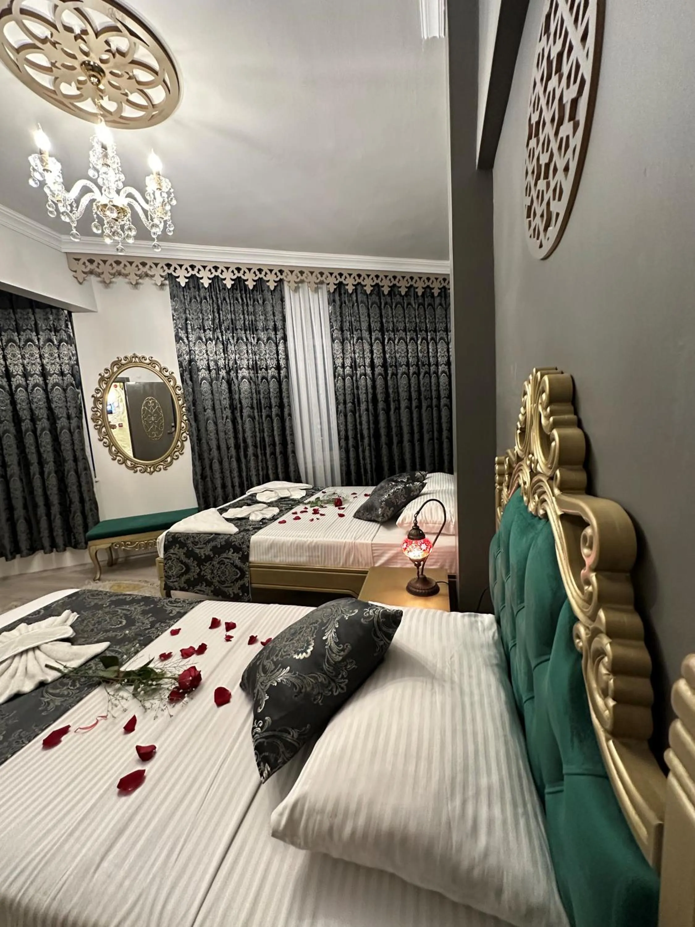 Bed in Ethnica Suites