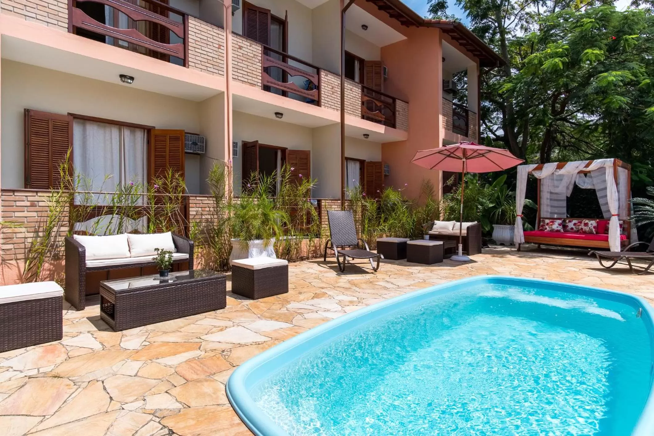 Swimming Pool in Pousada Mar Azul