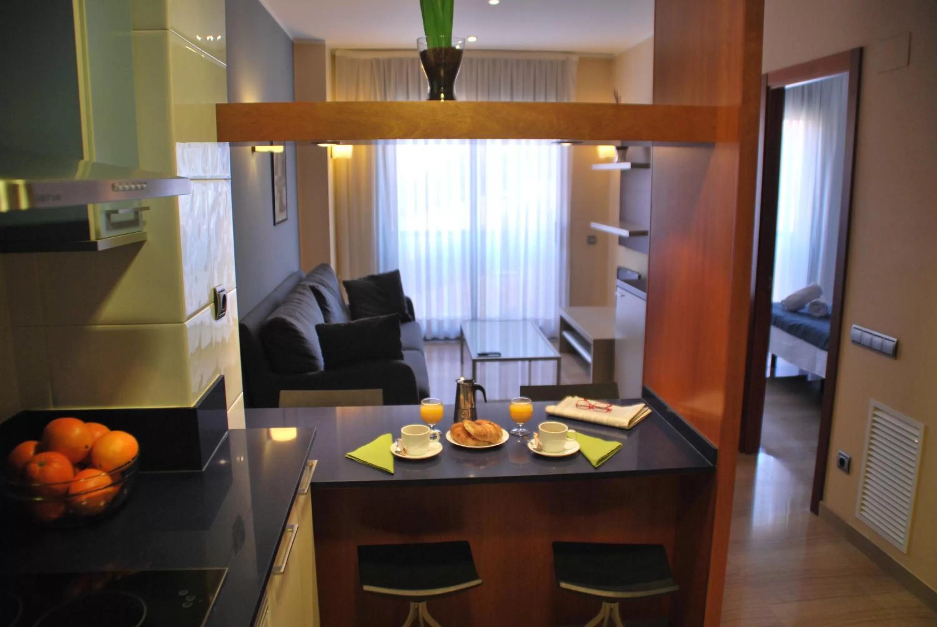 Kitchen or kitchenette in Apartaments Independencia