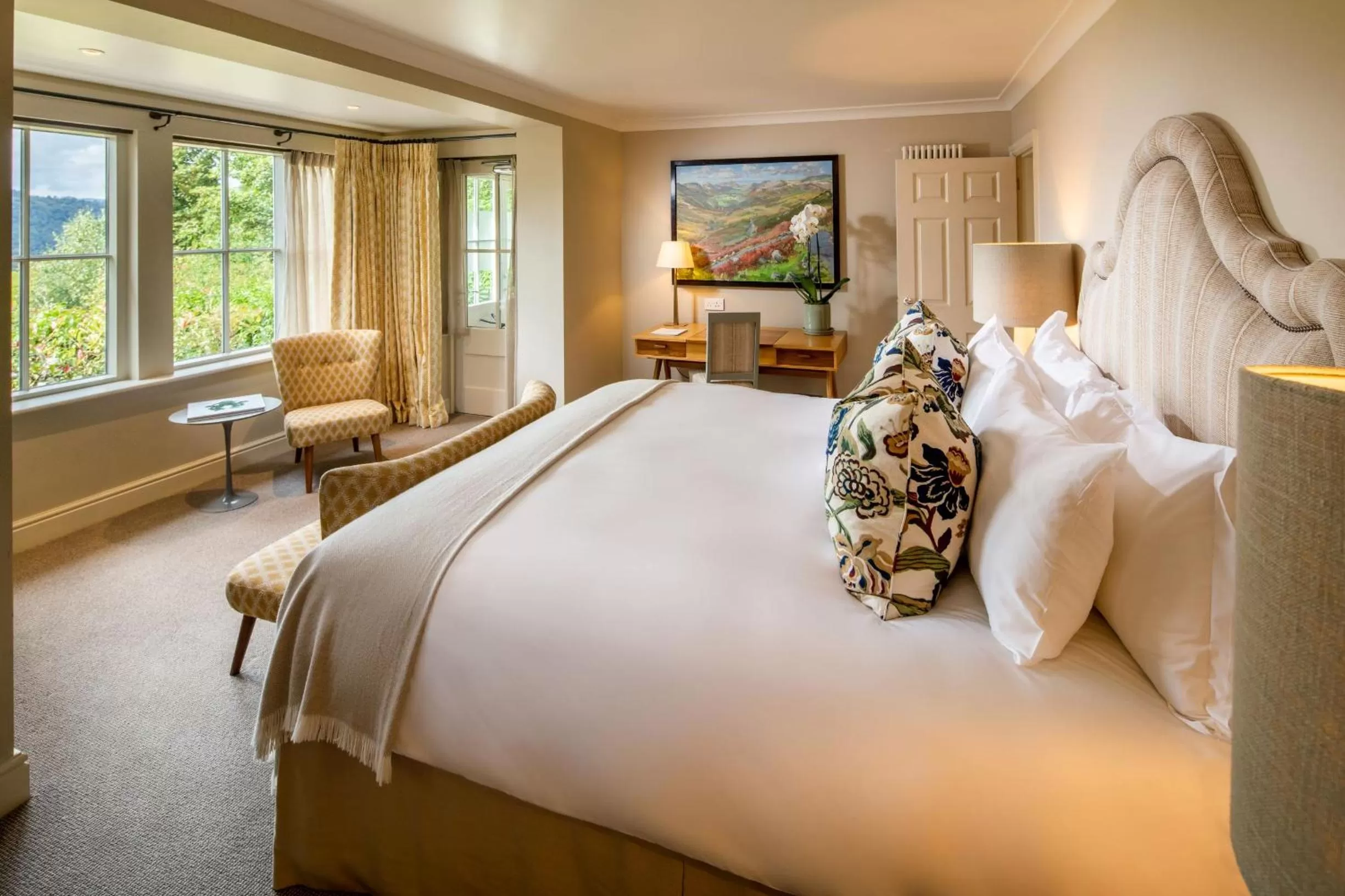 Bedroom, Bed in Linthwaite House Hotel