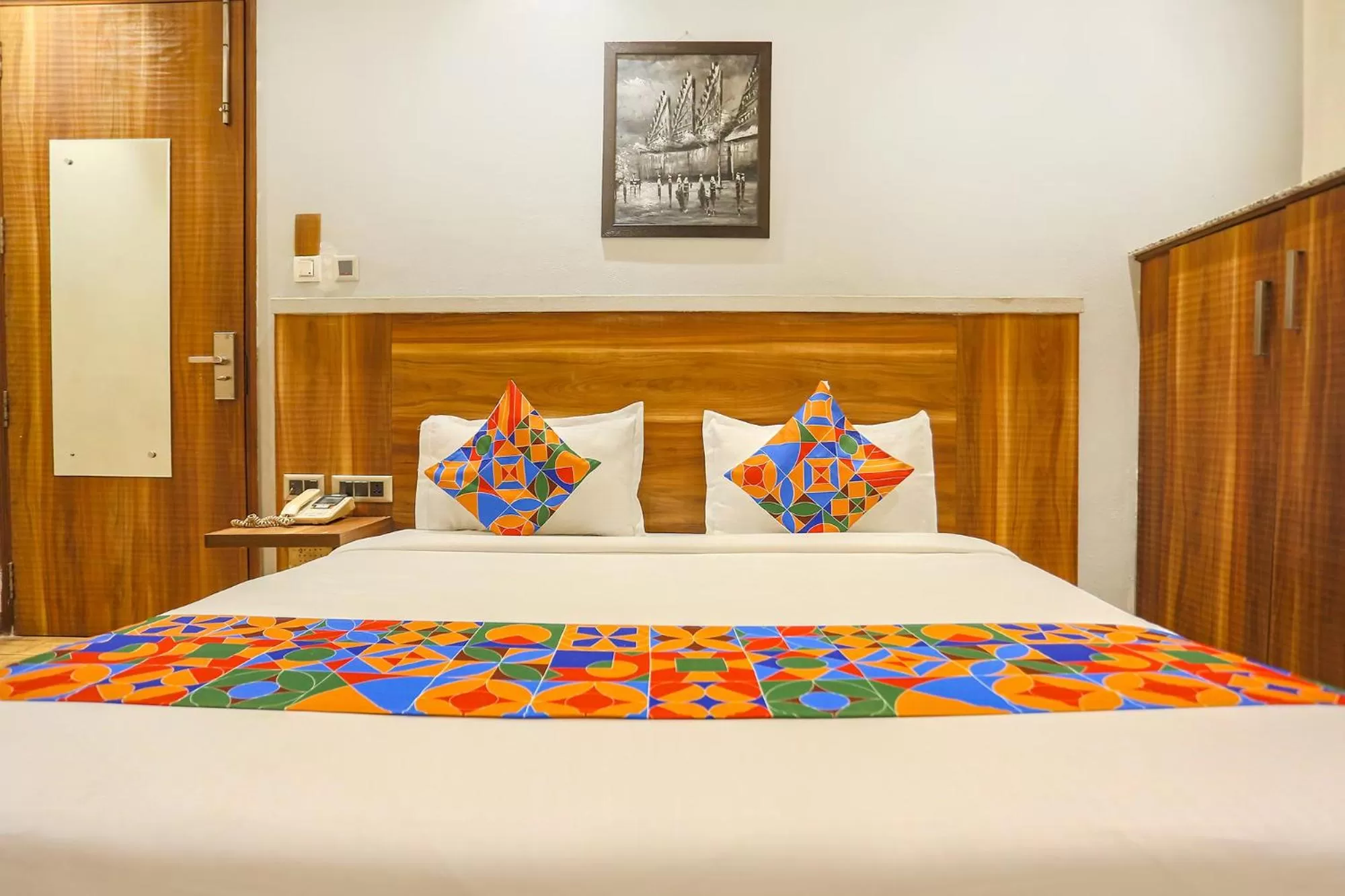 Bedroom, Bed in FabHotel Royal Touch Patel Nagar