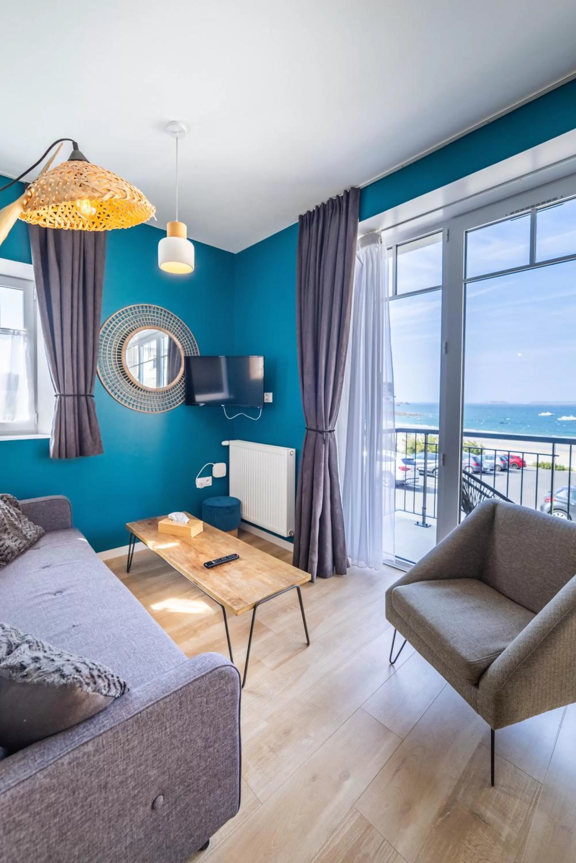 Seating area in Logis Hôtel Ker Mor