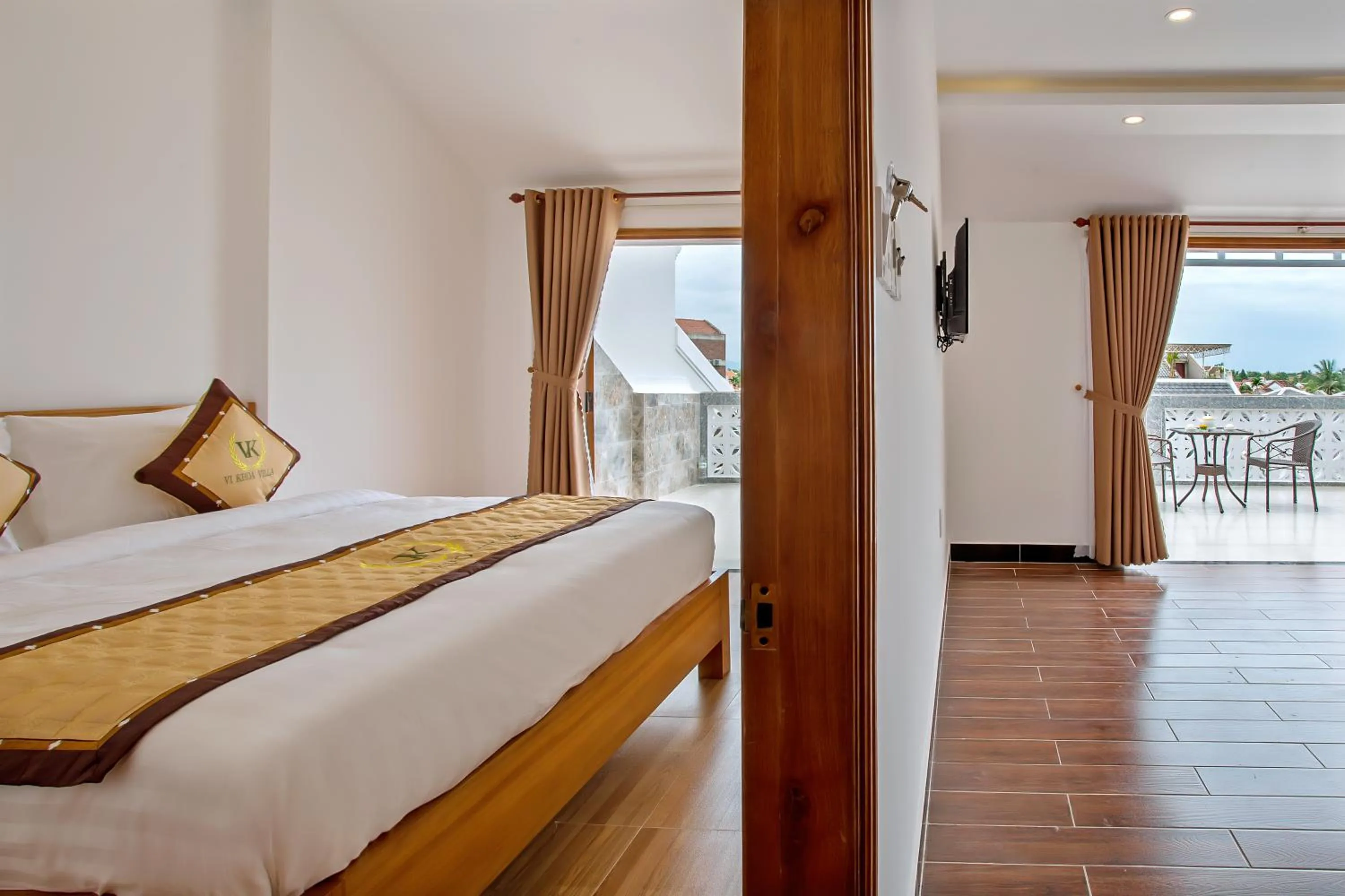 Balcony/Terrace, Bed in Hoi An Vi Khoa Villa