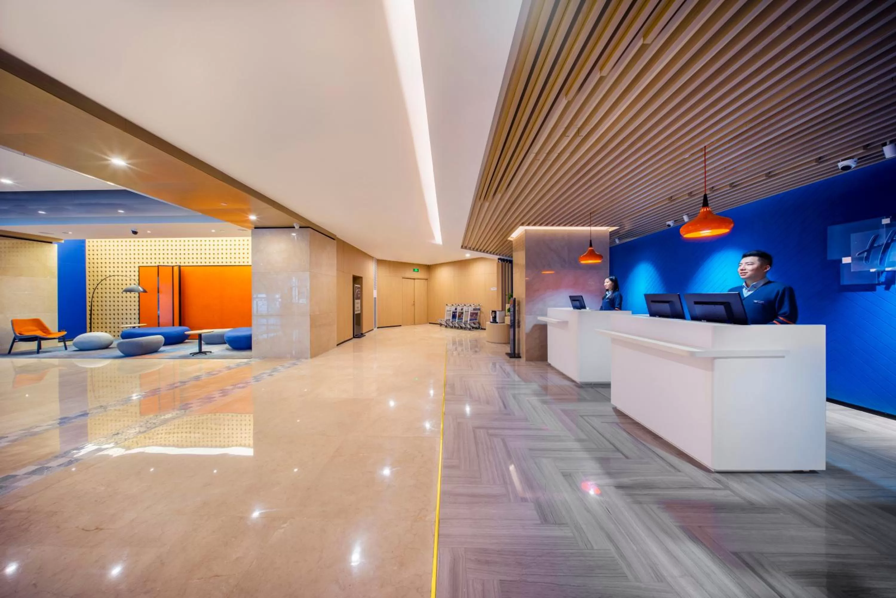 Property building, Lobby/Reception in Holiday Inn Express Hangzhou Westlake East, an IHG Hotel