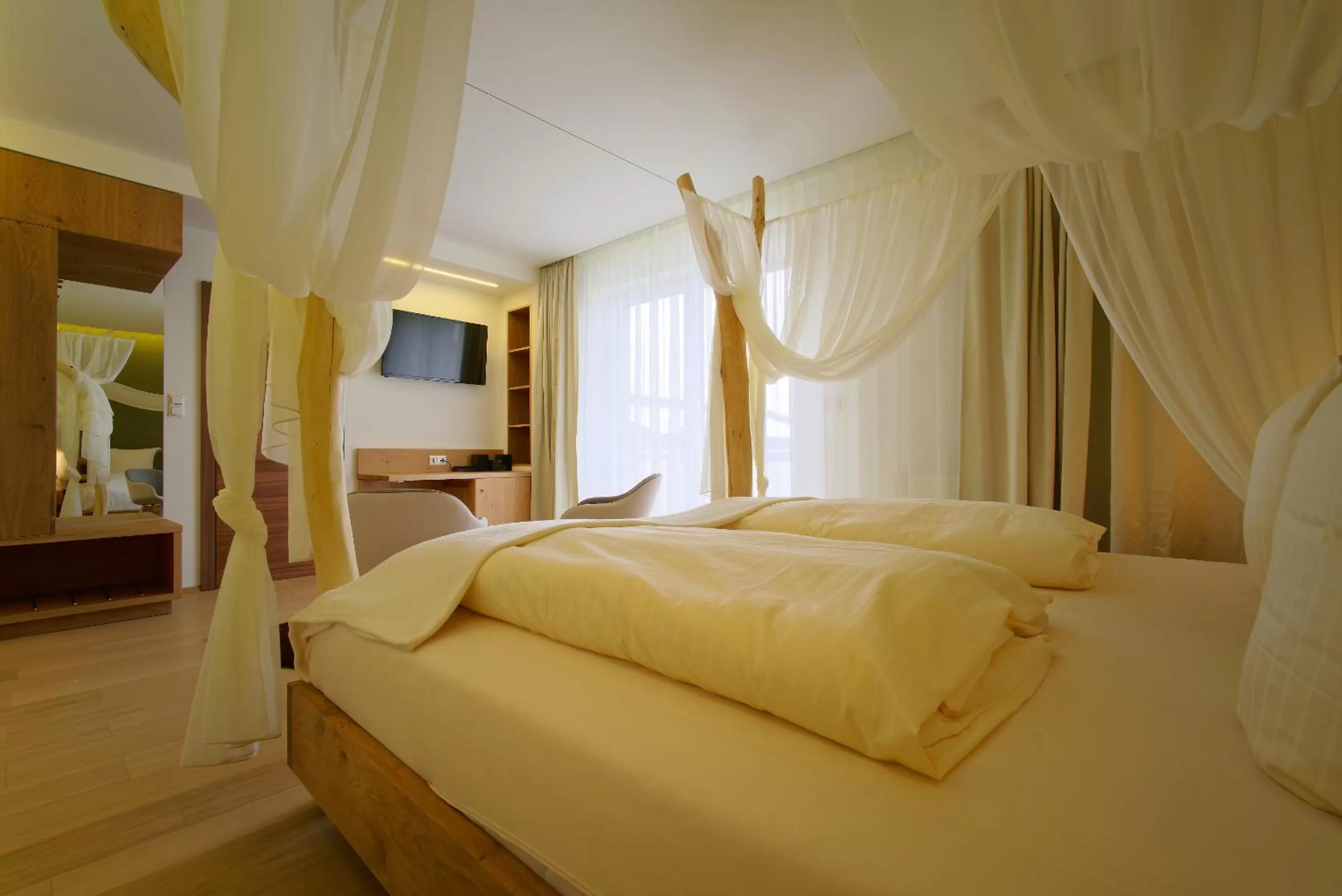 Decorative detail, Bed in Pension Laa Natura