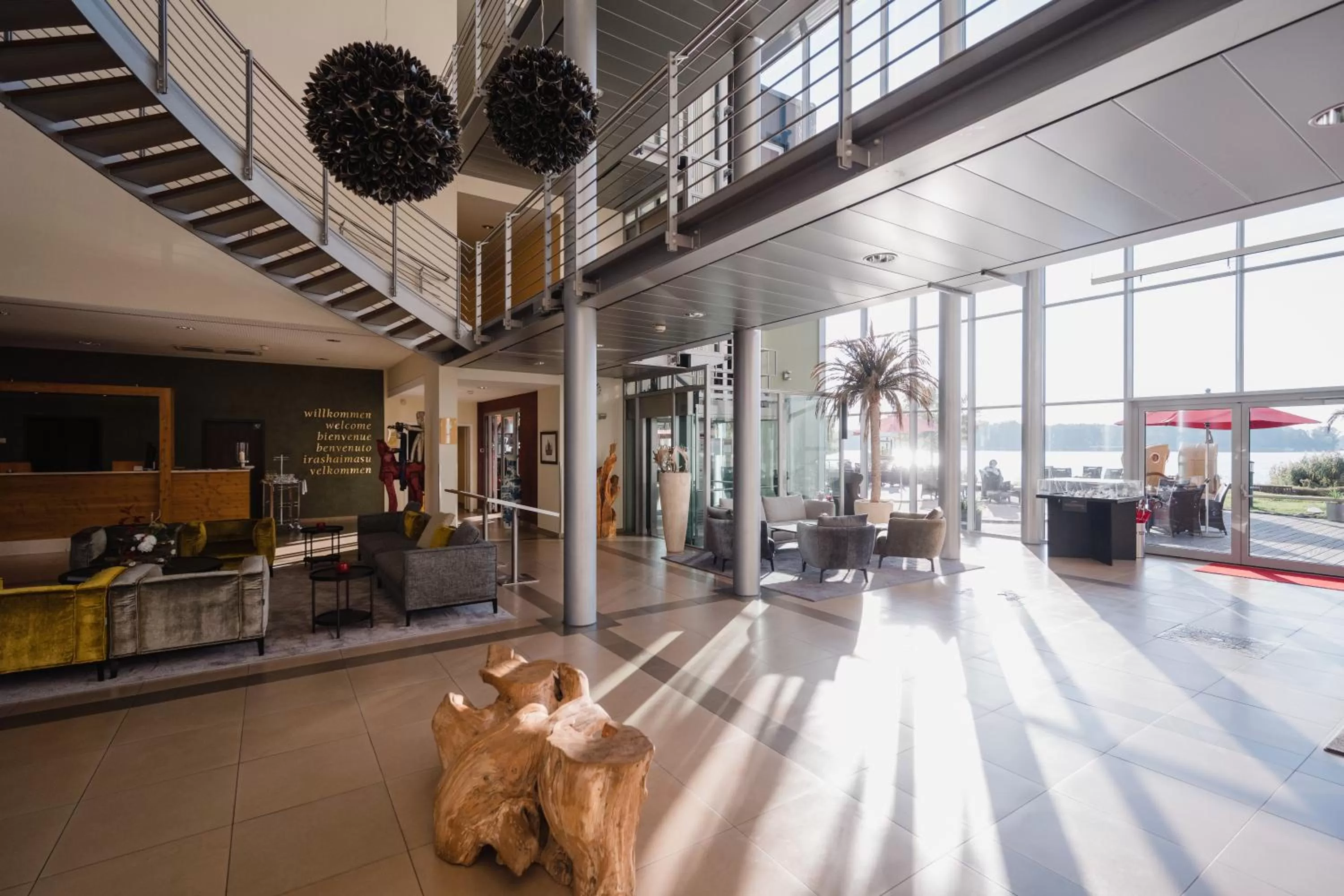 Lobby or reception in Resort Mark Brandenburg & Fontane Therme