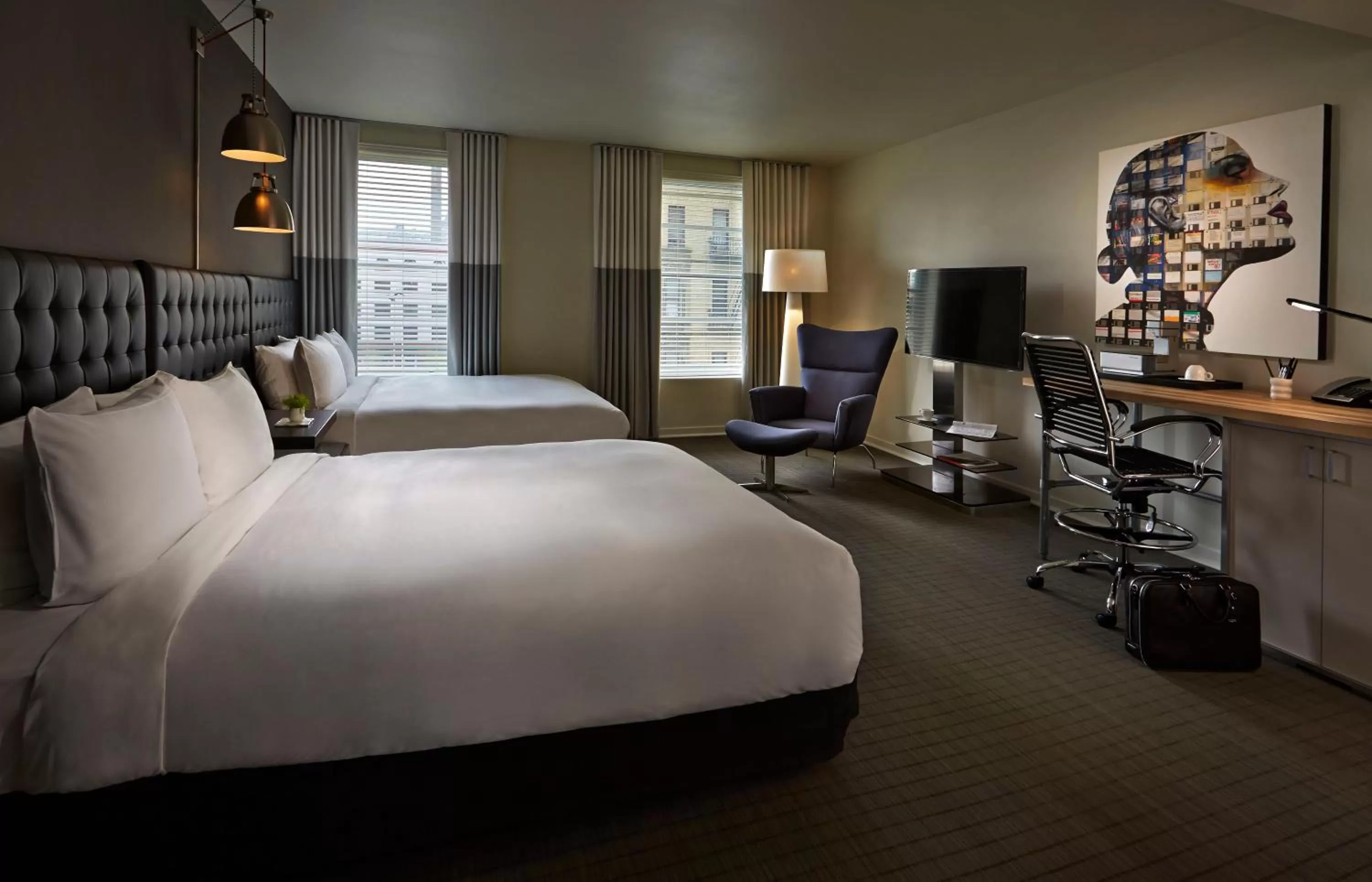 Bed in Hotel Zetta San Francisco