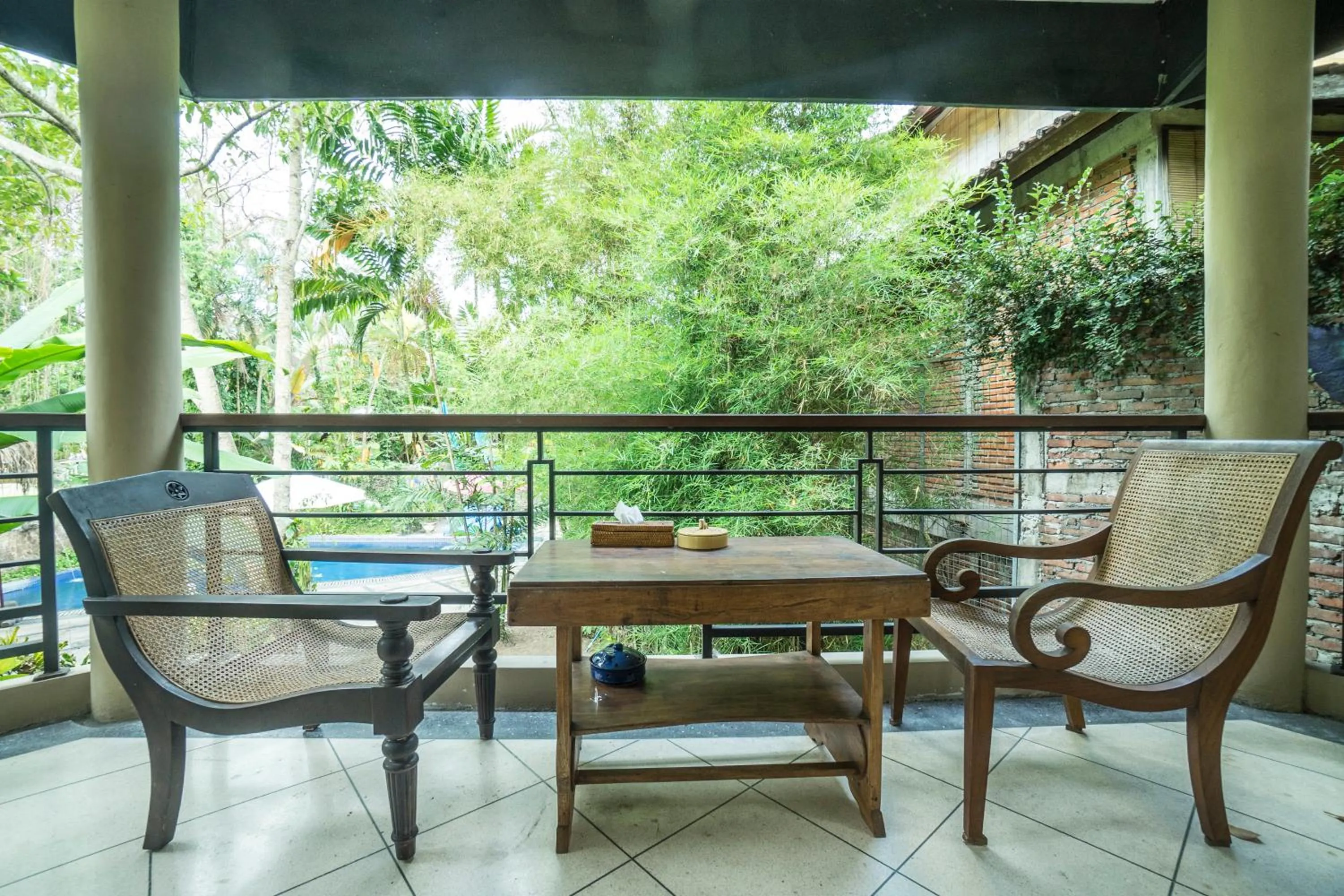 Balcony/Terrace in Gajah Biru Bungalows