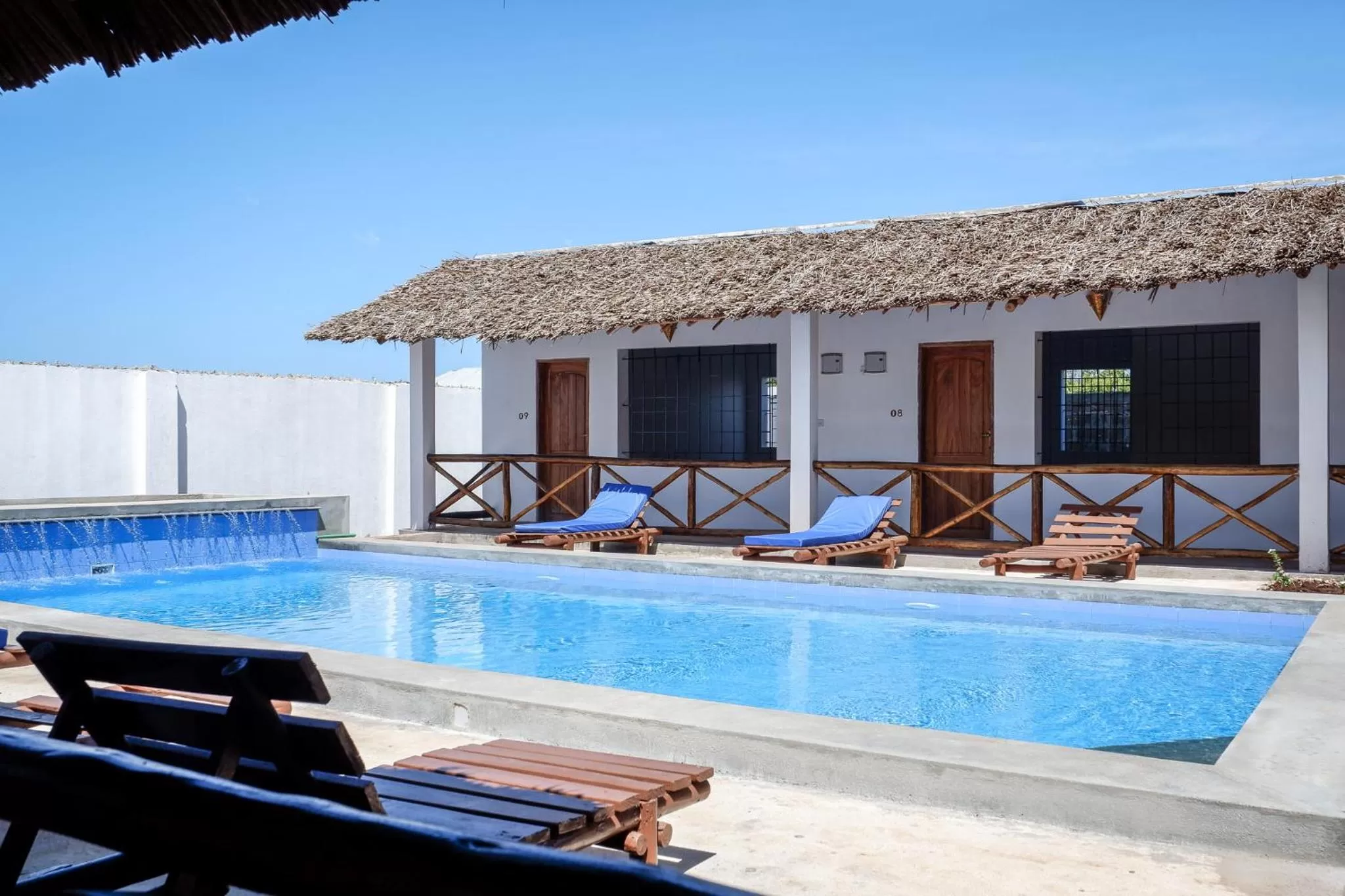 Pool view in Nungwi Heritage Resort