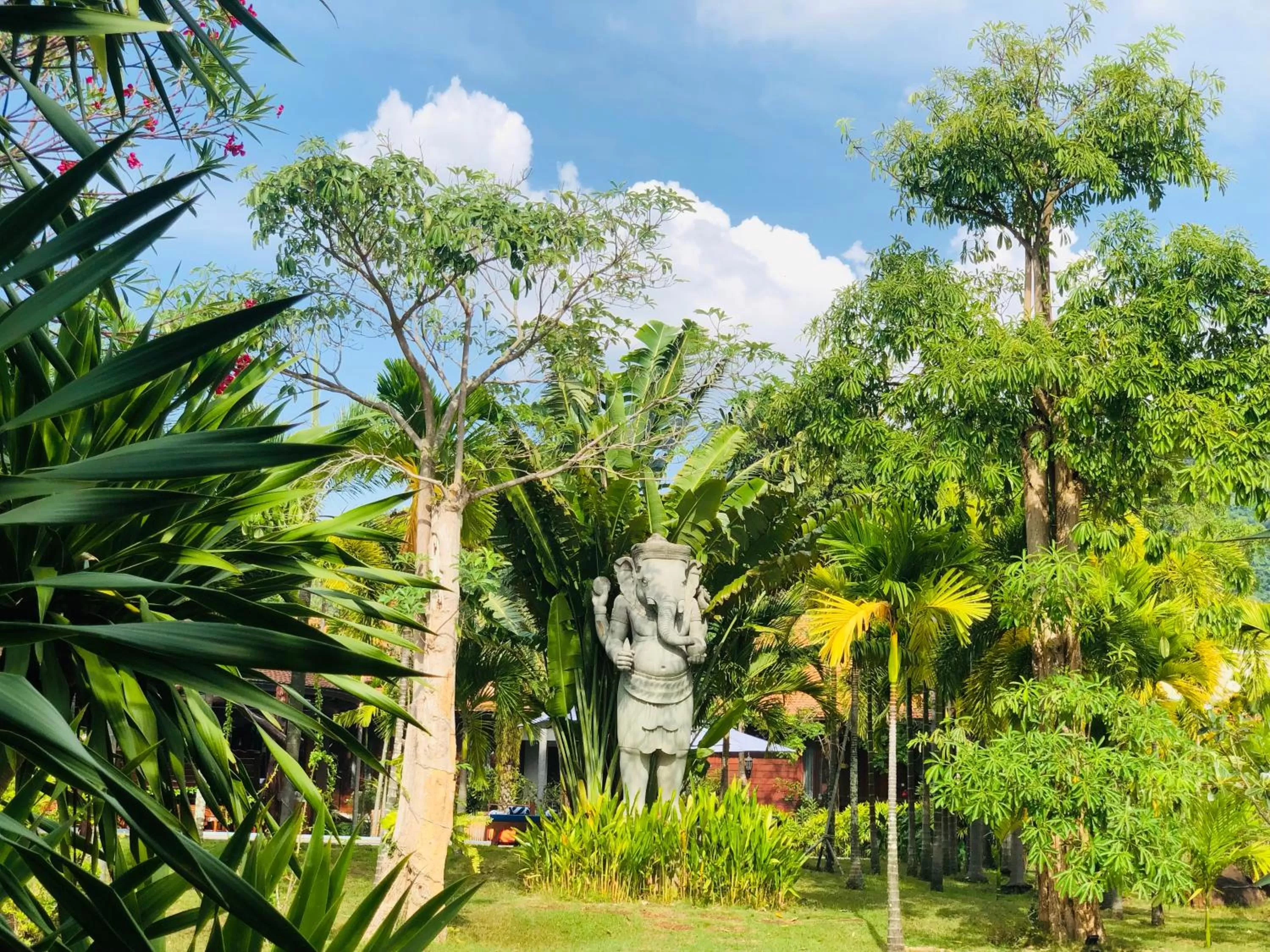 Garden view, Garden in Try Palace Resort-Kep