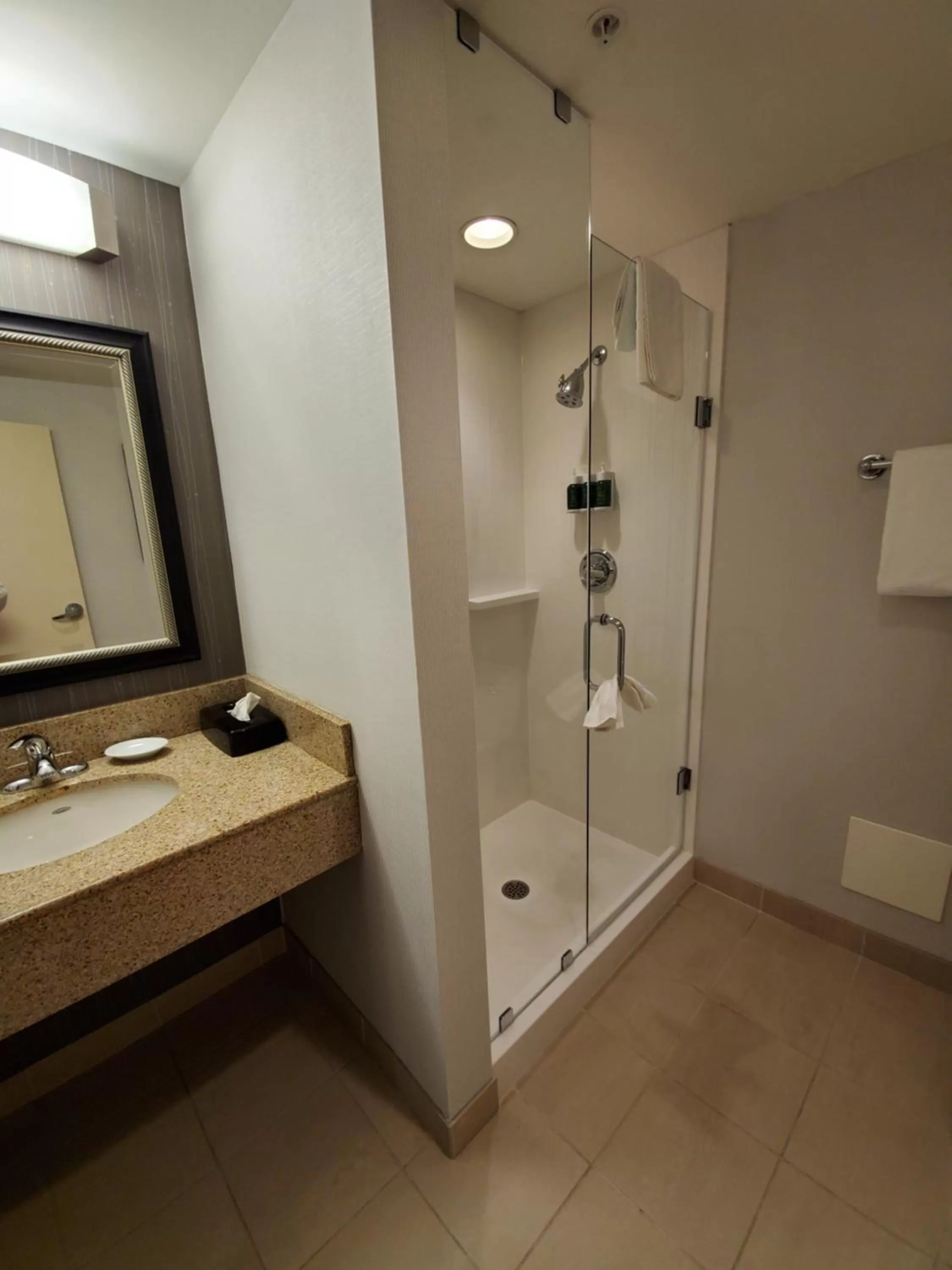 Shower in Courtyard by Marriott Hamilton