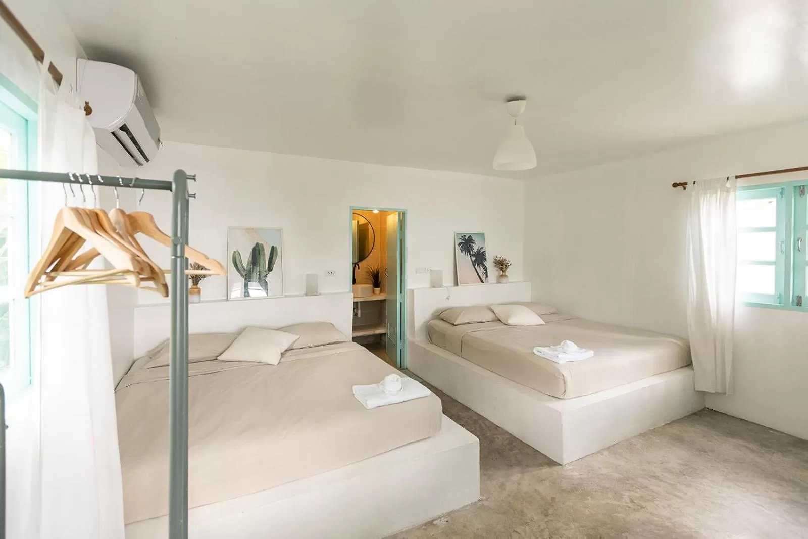 Bed in Indie Beach Bungalows