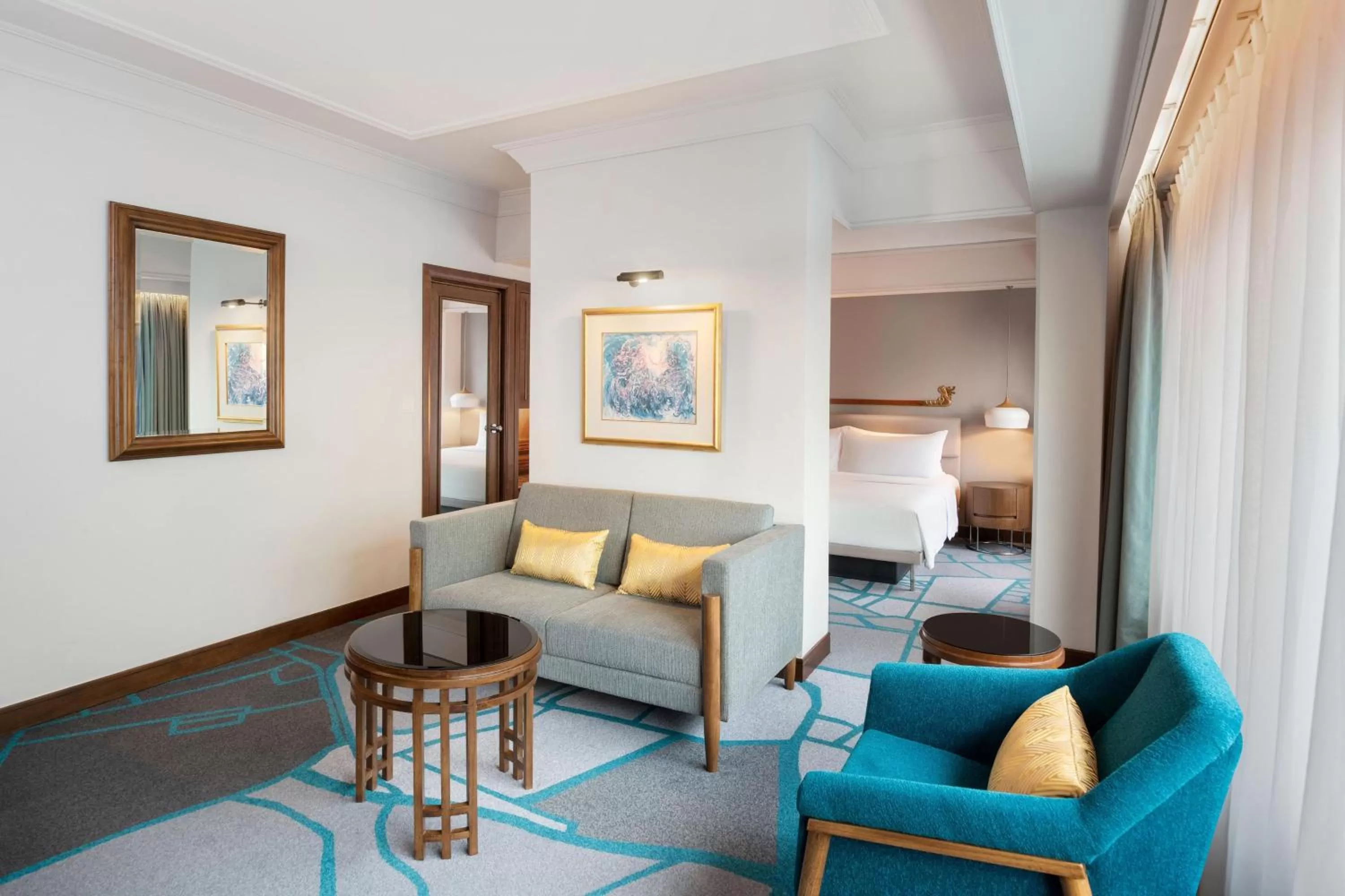 Living room, Bed in Le Meridien Jakarta