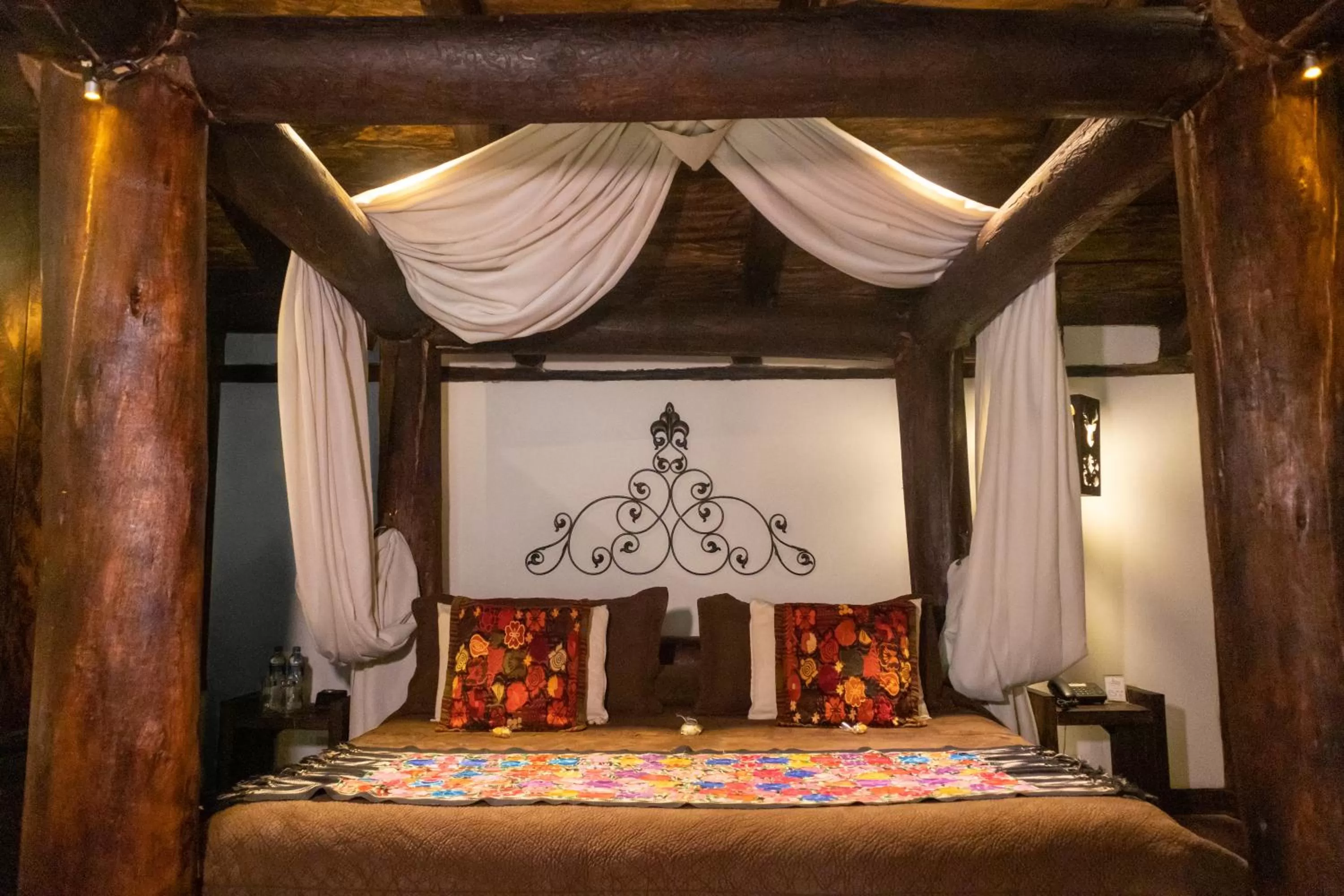 Bed in Hacienda Hostería Dos Chorreras