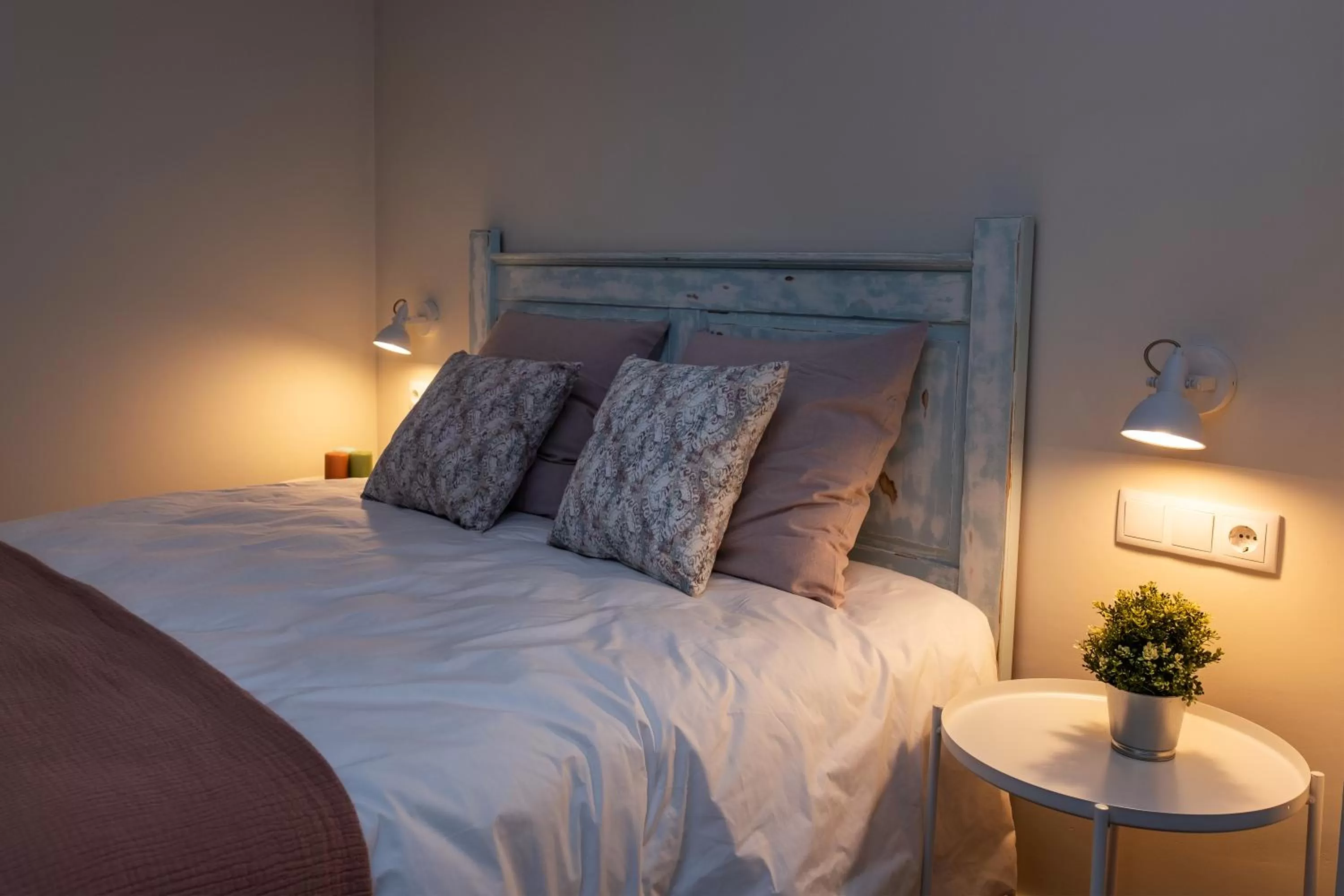 Bed in Hotel Bienvenidos Rooms Xàtiva