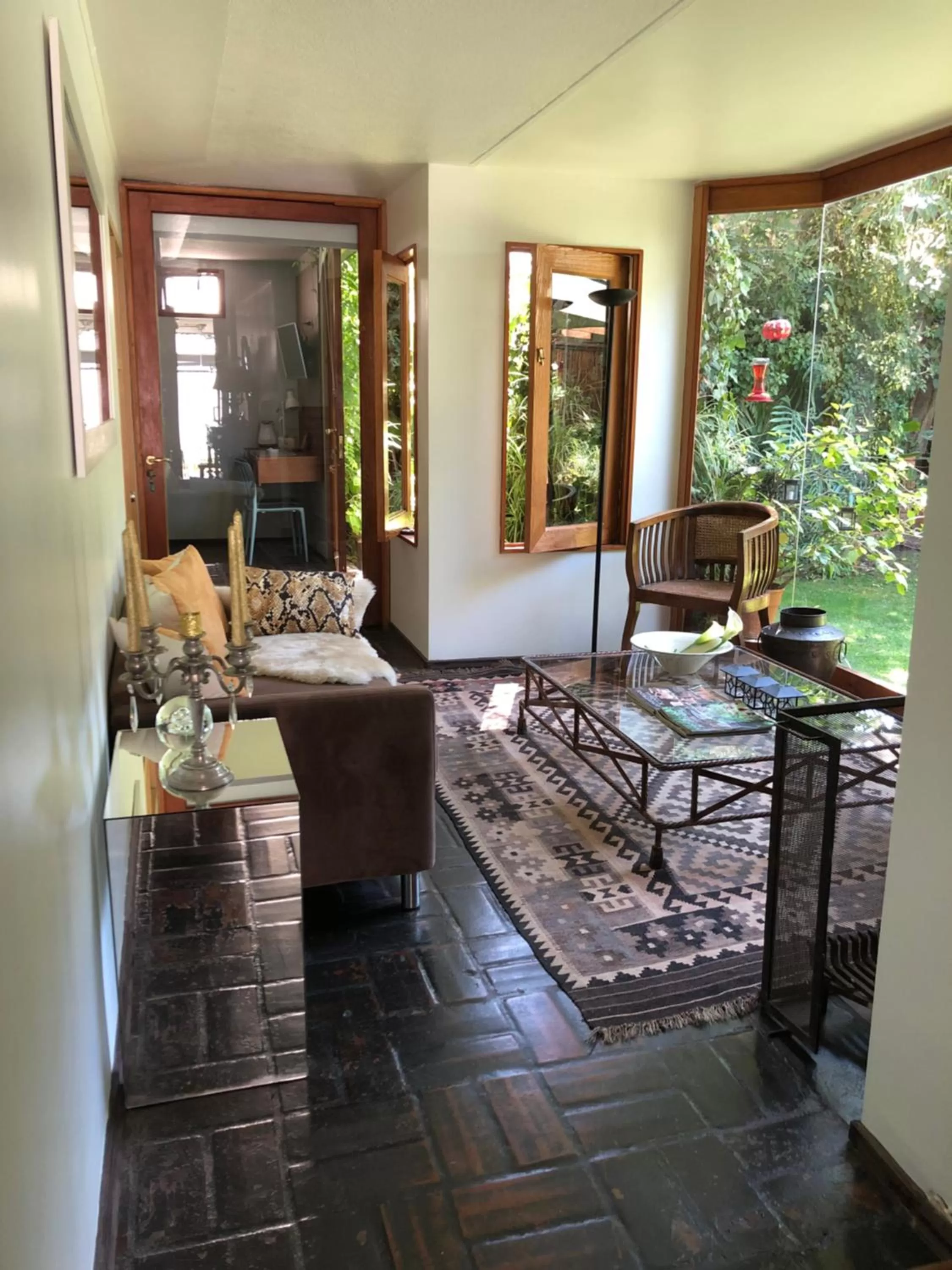 Living room, Seating Area in Rent apart Las Condes