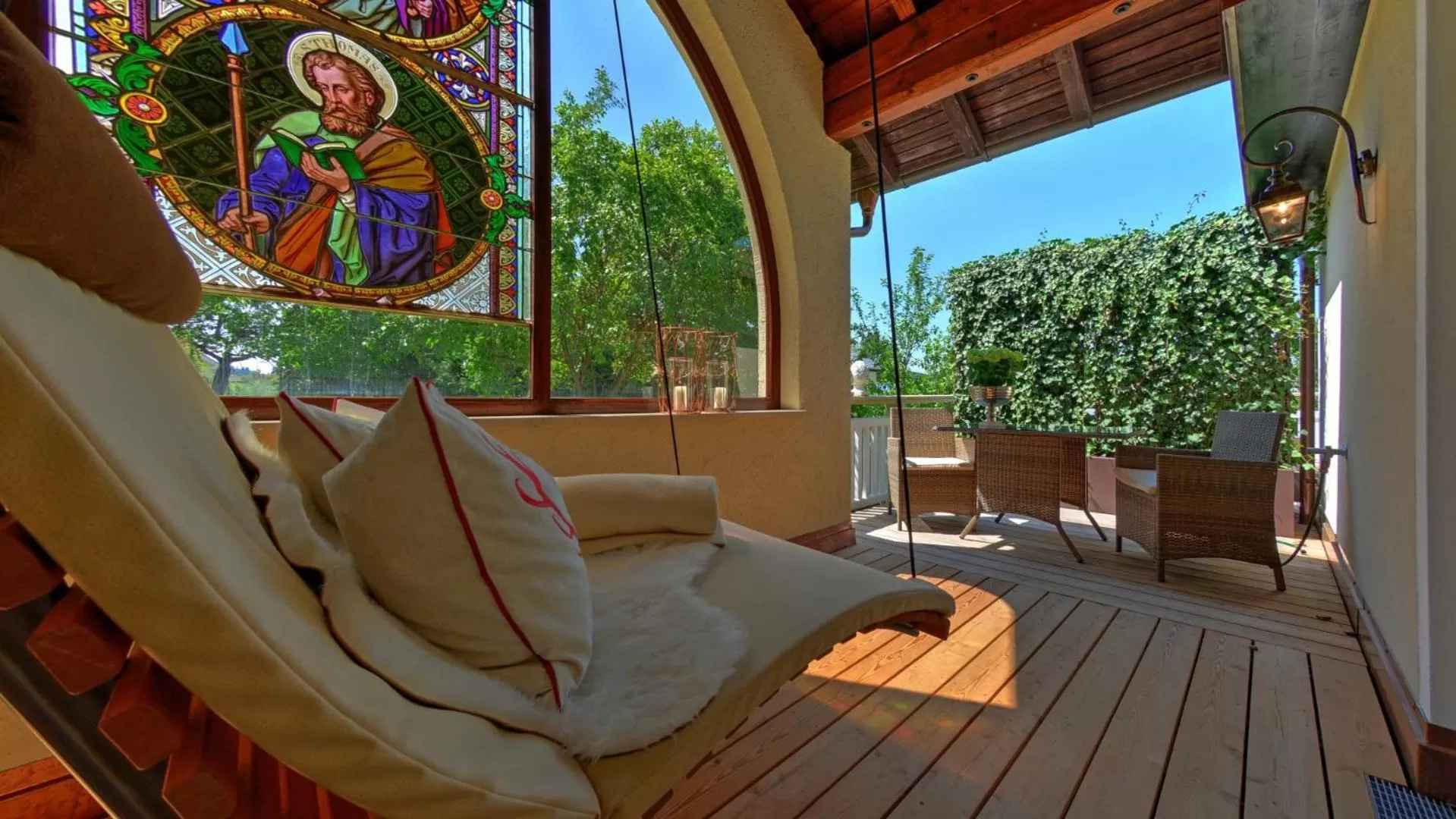 Balcony/Terrace, Seating Area in Boutique Hotel POST ANDECHS