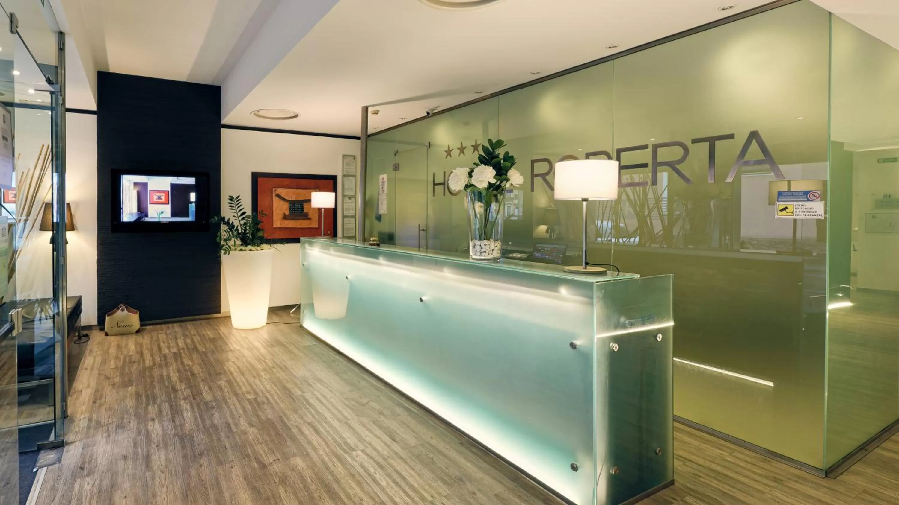 Lobby or reception in Hotel Roberta