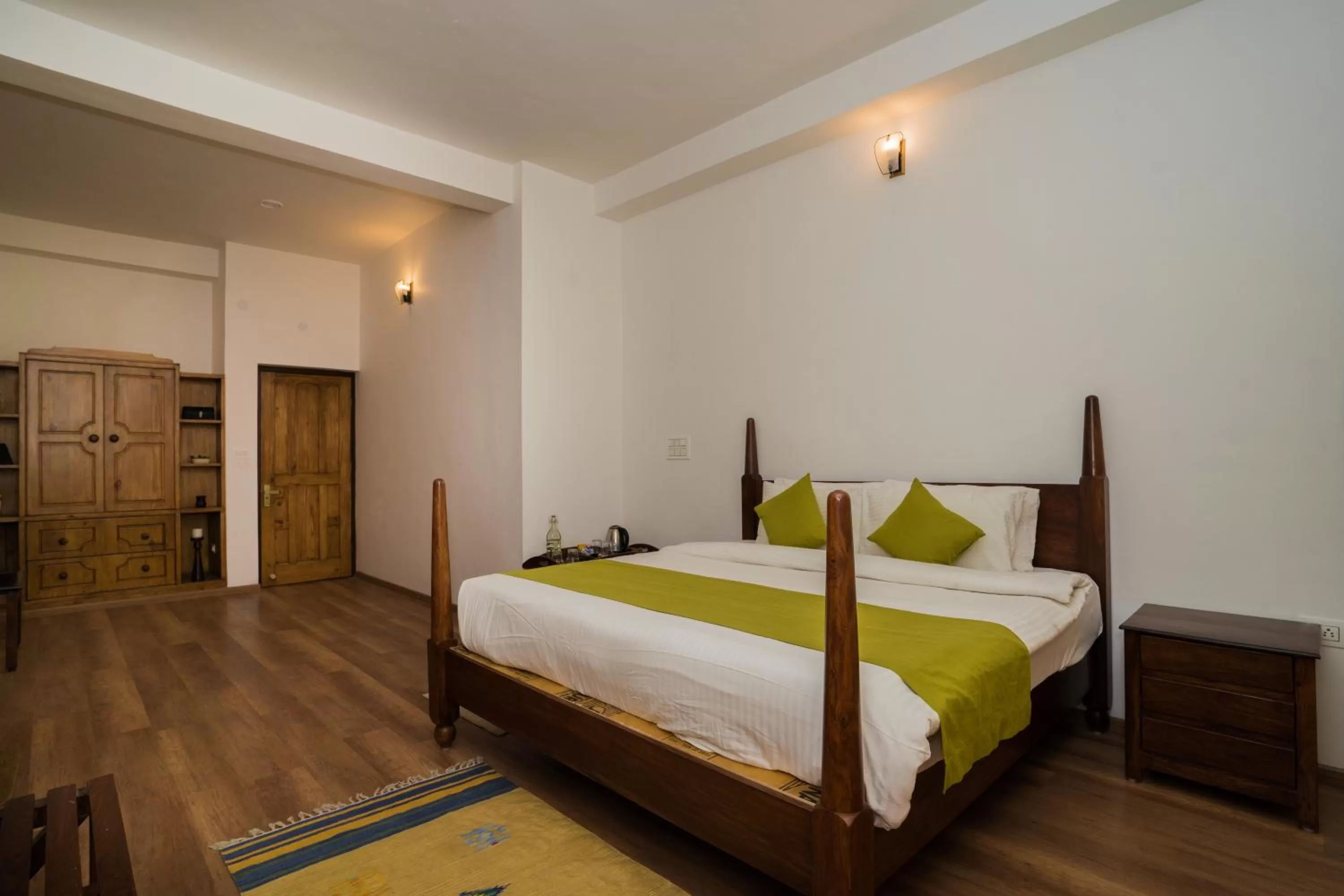 Bed in Bhikampur Lodge By Nine Hotels