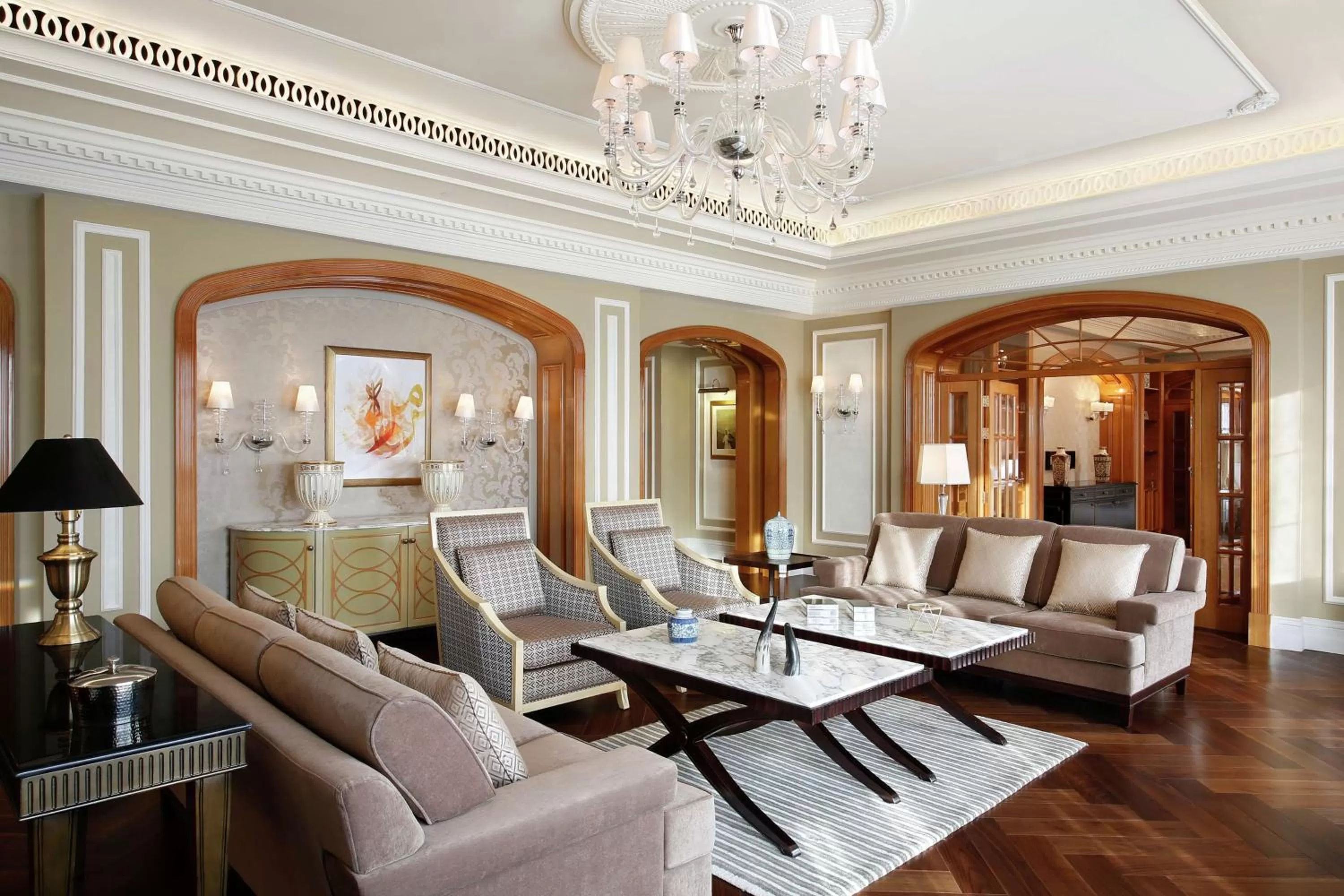Living room in Al Habtoor Palace - Preferred Hotels & Resorts