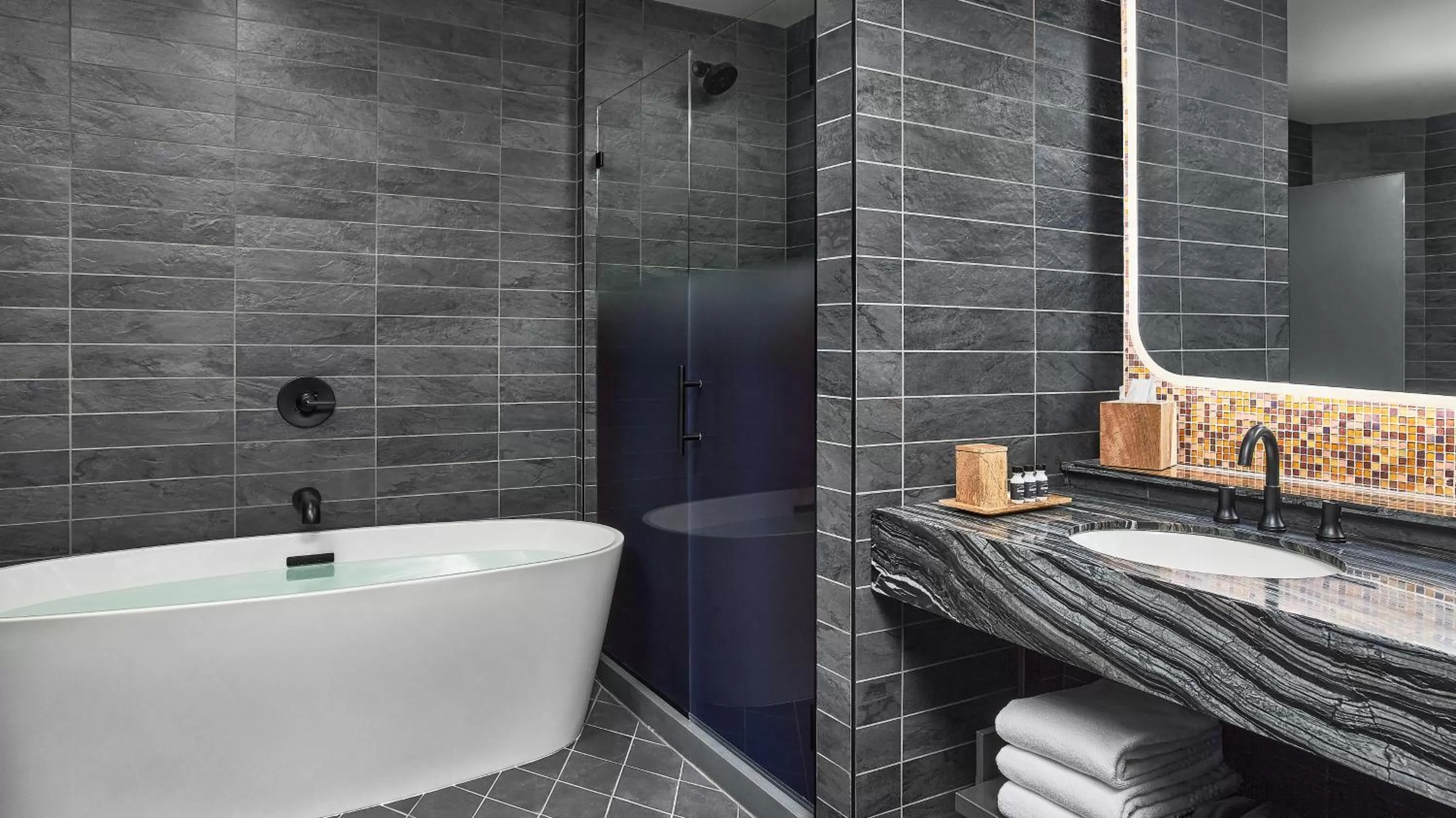 Bathroom in The Rally Hotel at McGregor Square