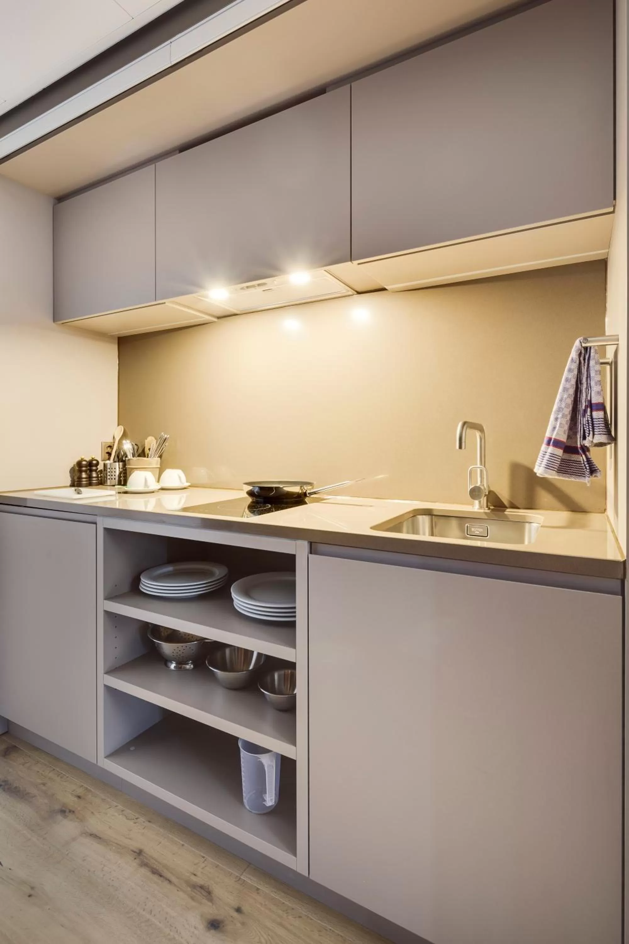 Kitchen or kitchenette in Hotel Walhalla