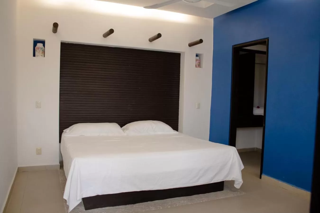 Bed in Hotel Quinta Moctezuma