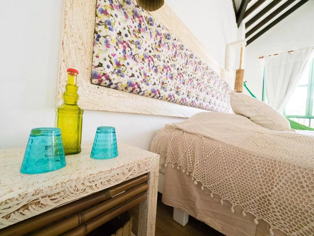 Bed in El Despertar Hotel