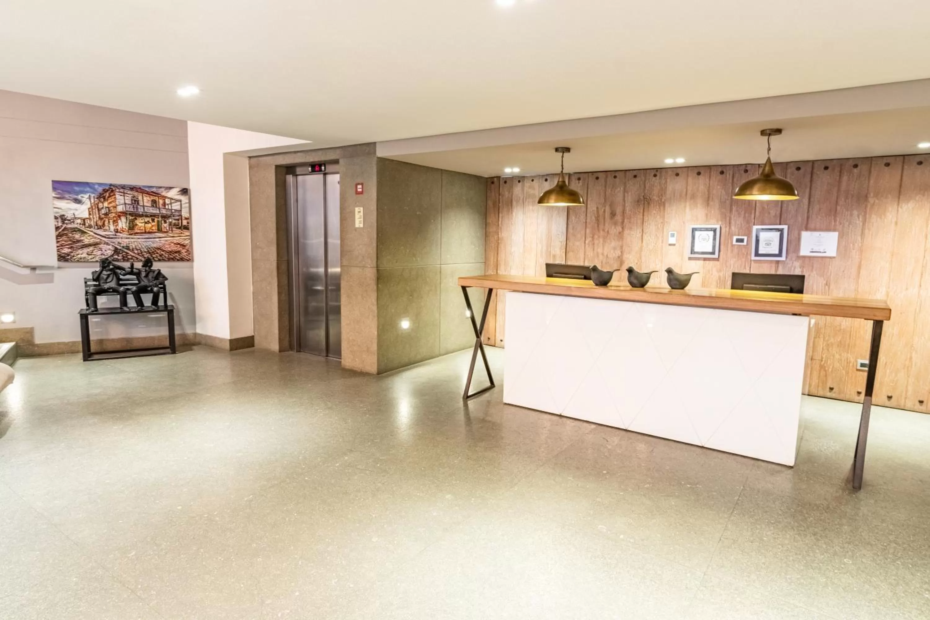 Lobby or reception in GHL San Lazaro Art Hotel