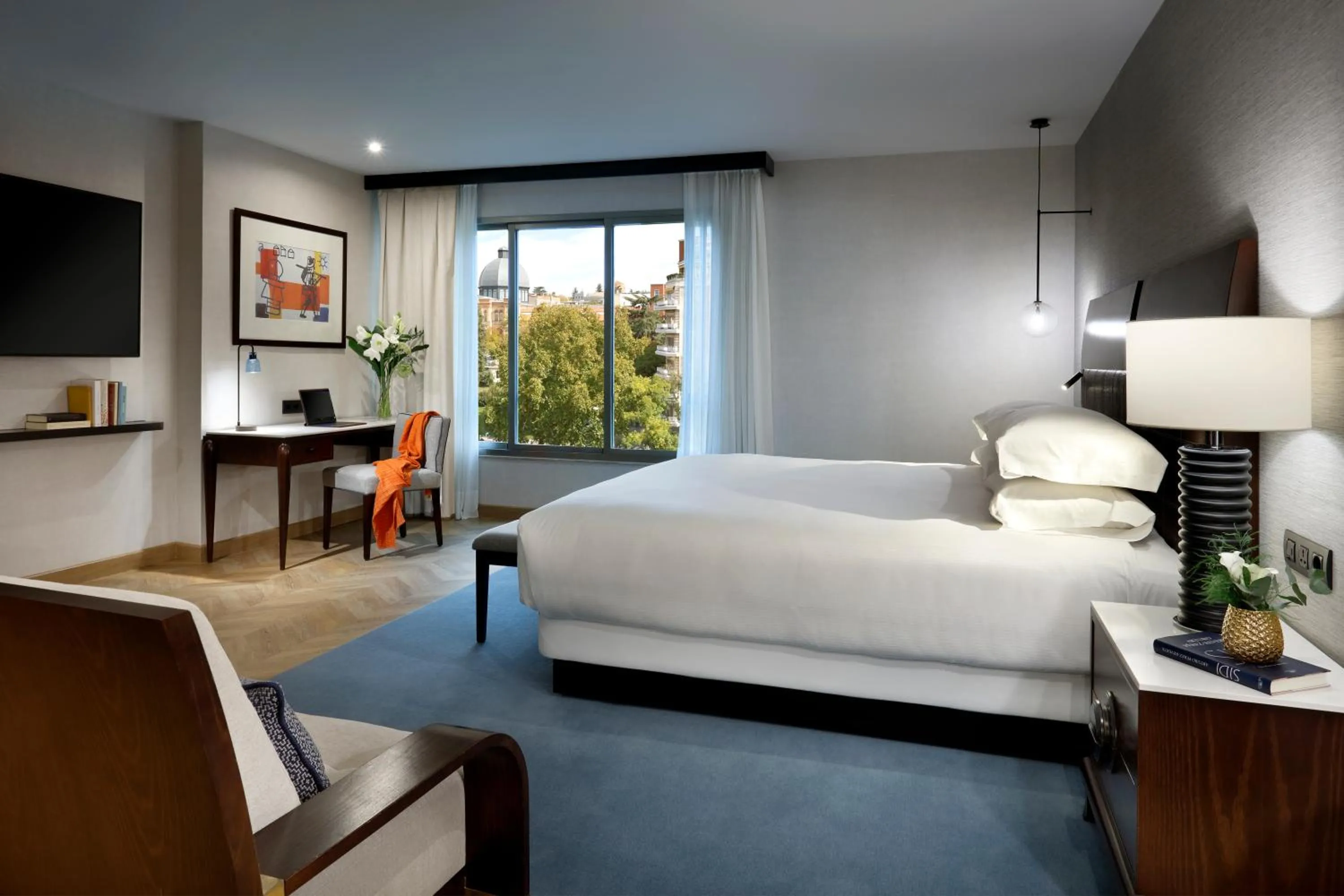 View (from property/room), Bed in Hyatt Regency Hesperia Madrid
