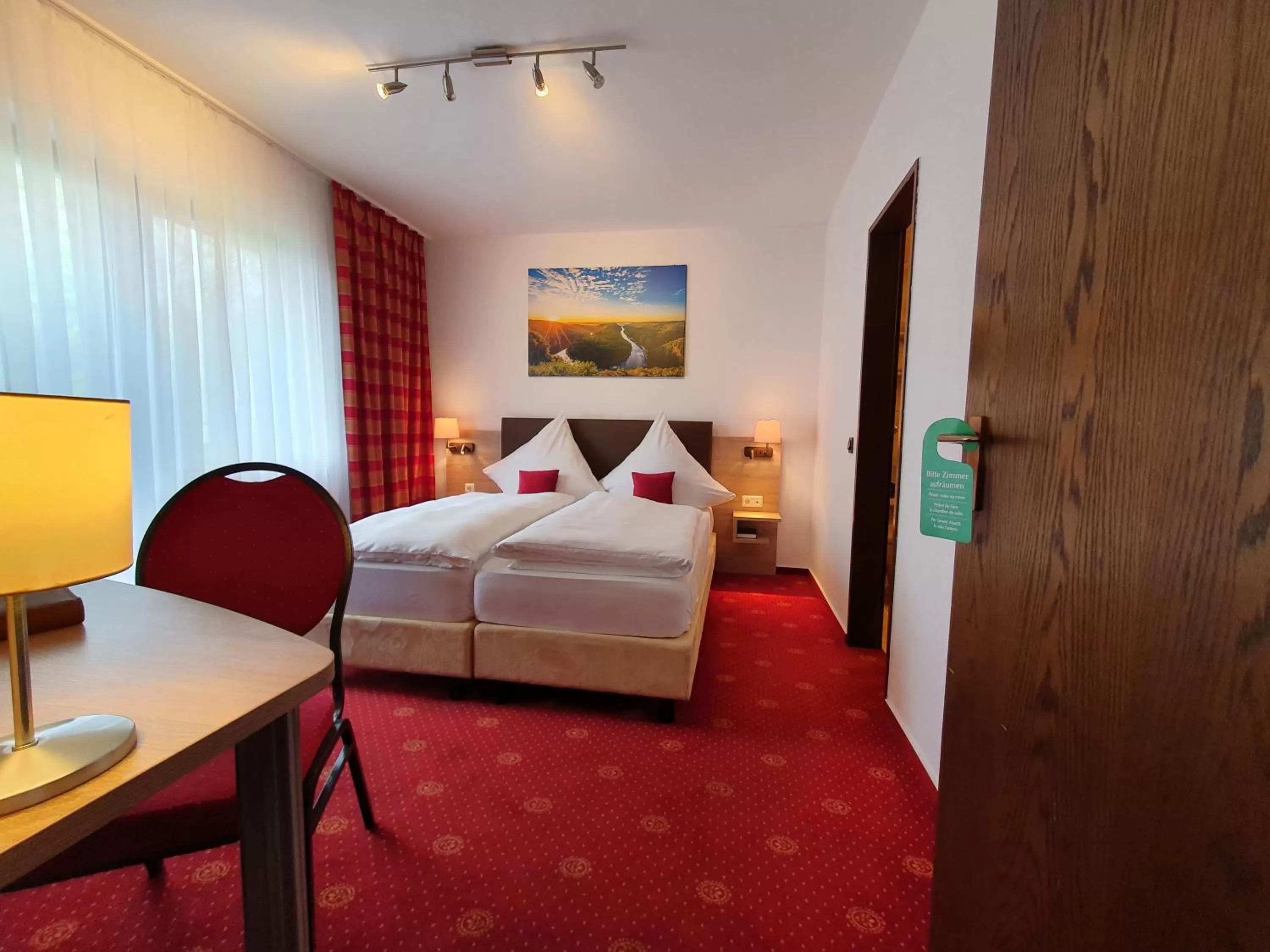 Photo of the whole room, Bed in Hotel und Weingut Karlsmühle