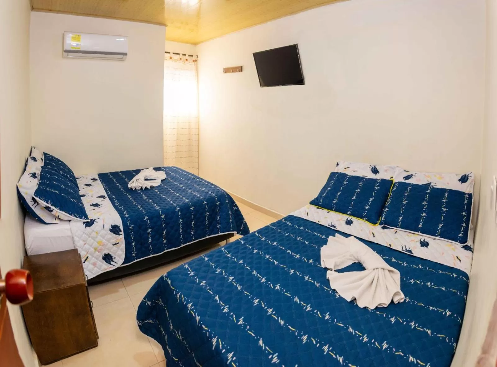 Bed in Hotel The Dolphin