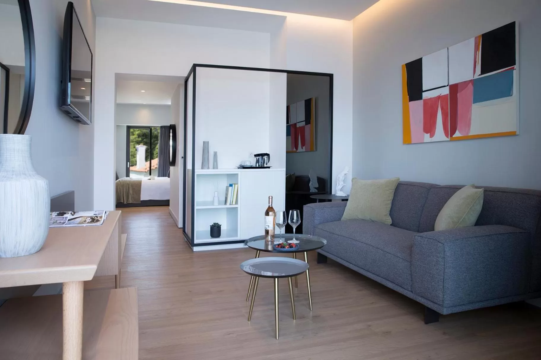 Seating area in The Alex Monte Kastella, Santikos Collection