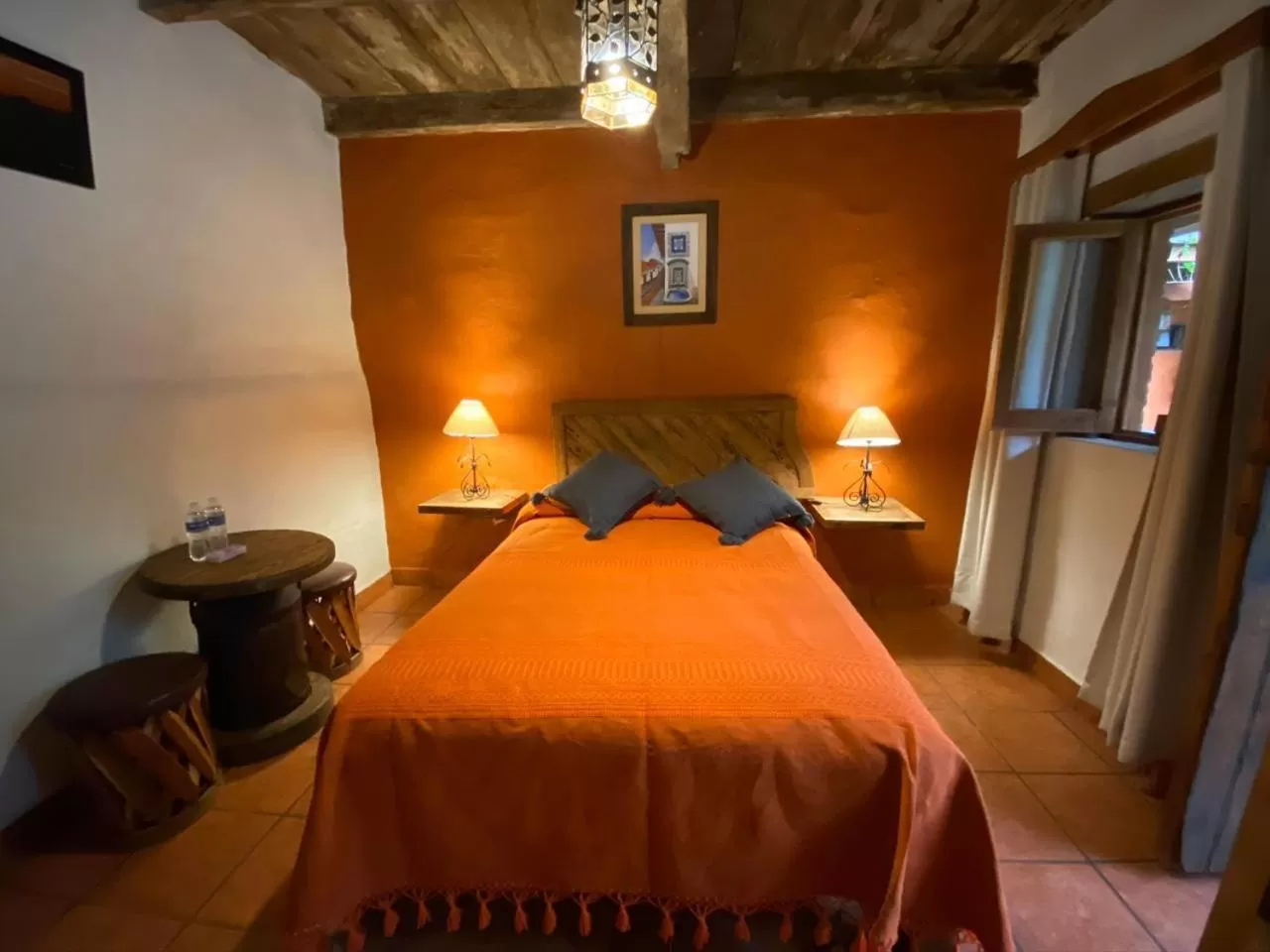 Bed in Hotel Mi Pueblito Tapalpa