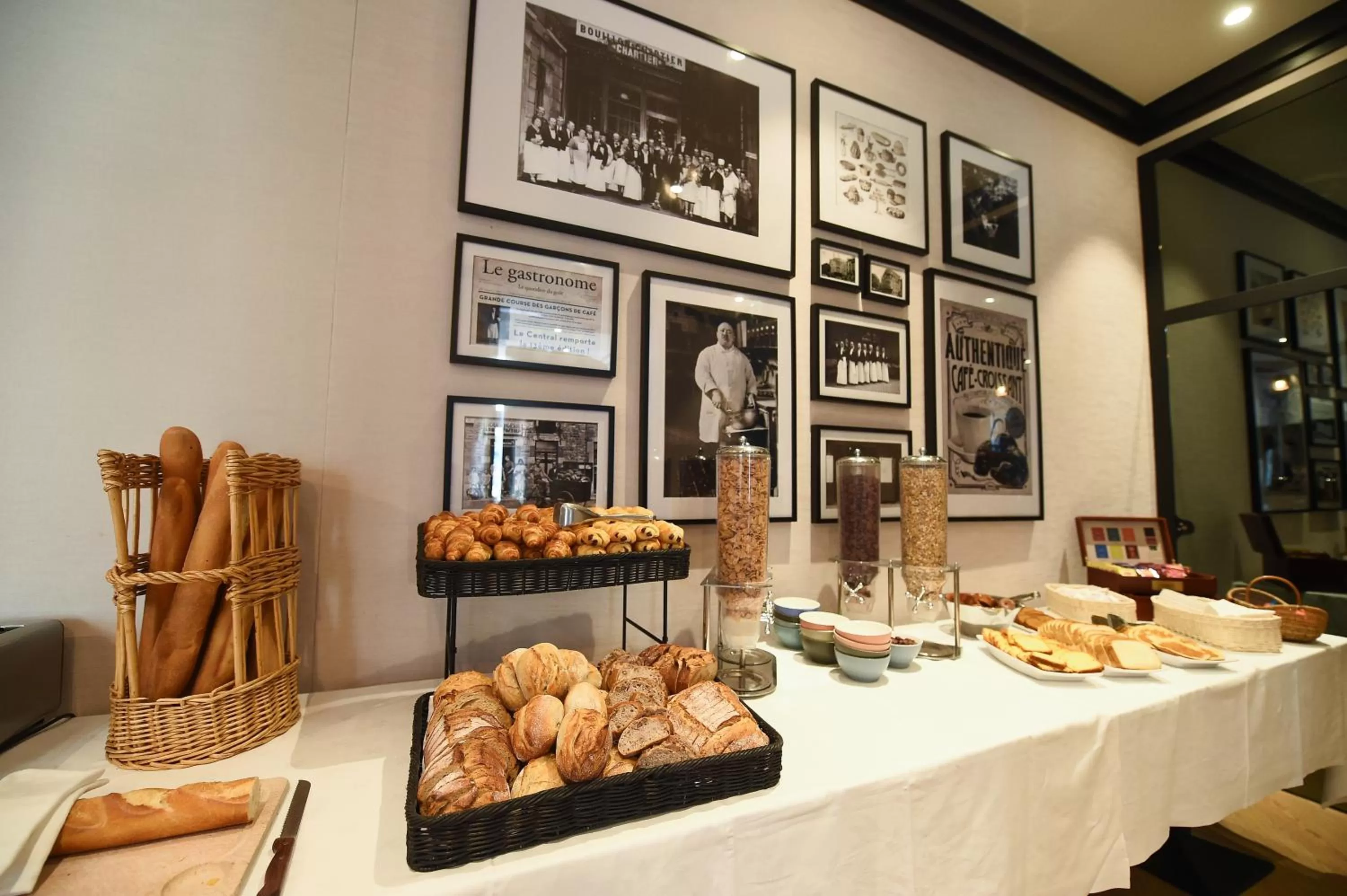 Continental breakfast in ibis Styles Dijon Central