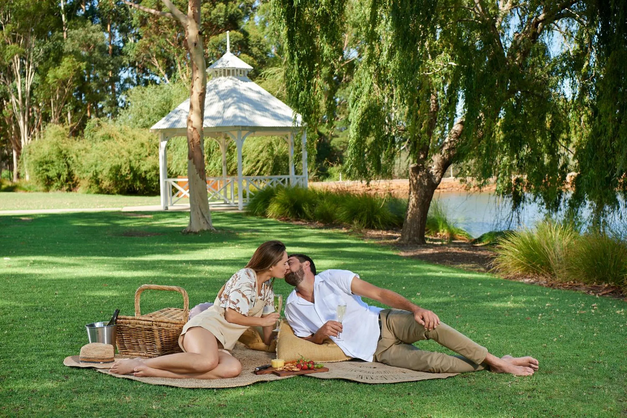 People in Eight Willows Retreat