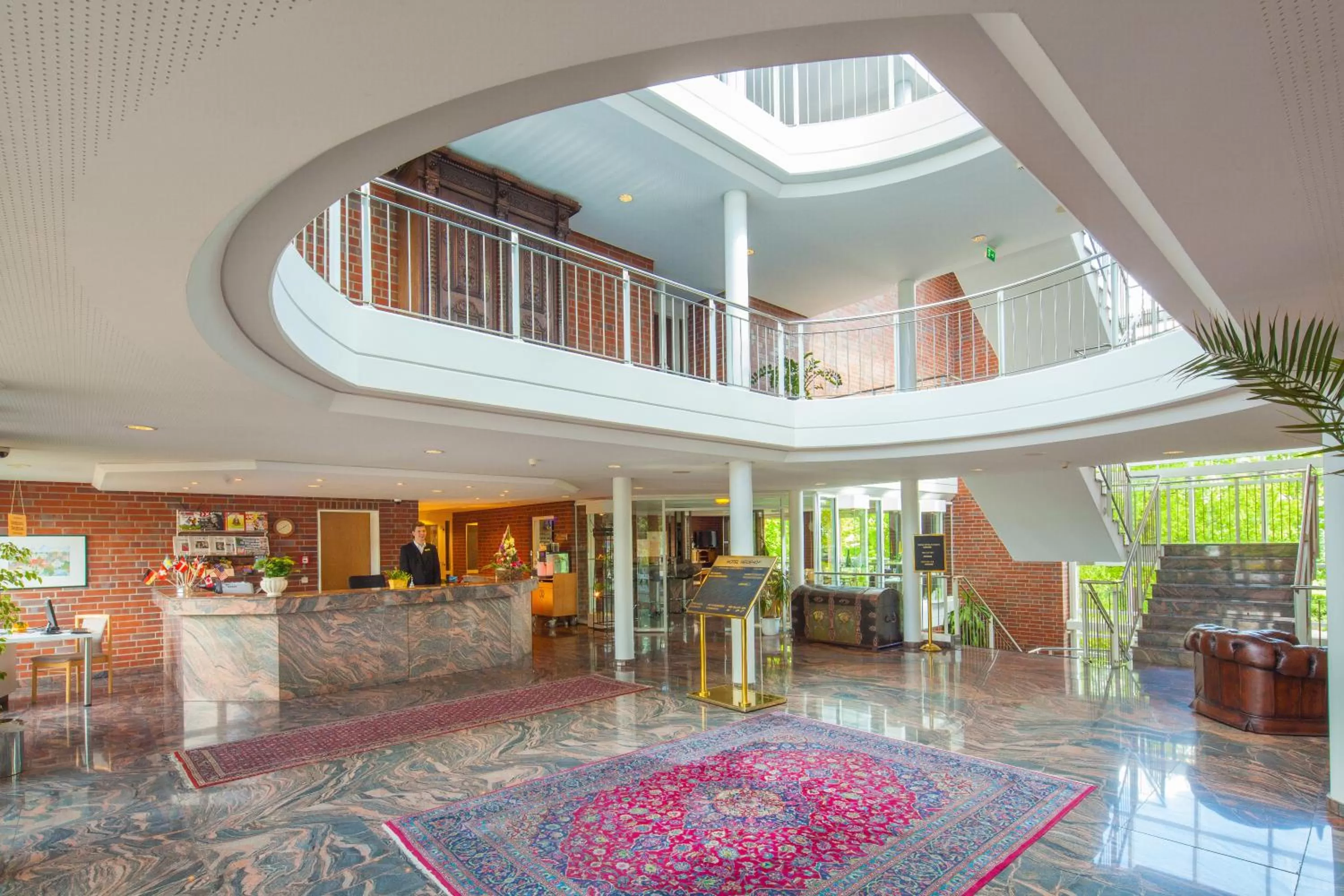 Lobby or reception in Hotel Heidehof garni