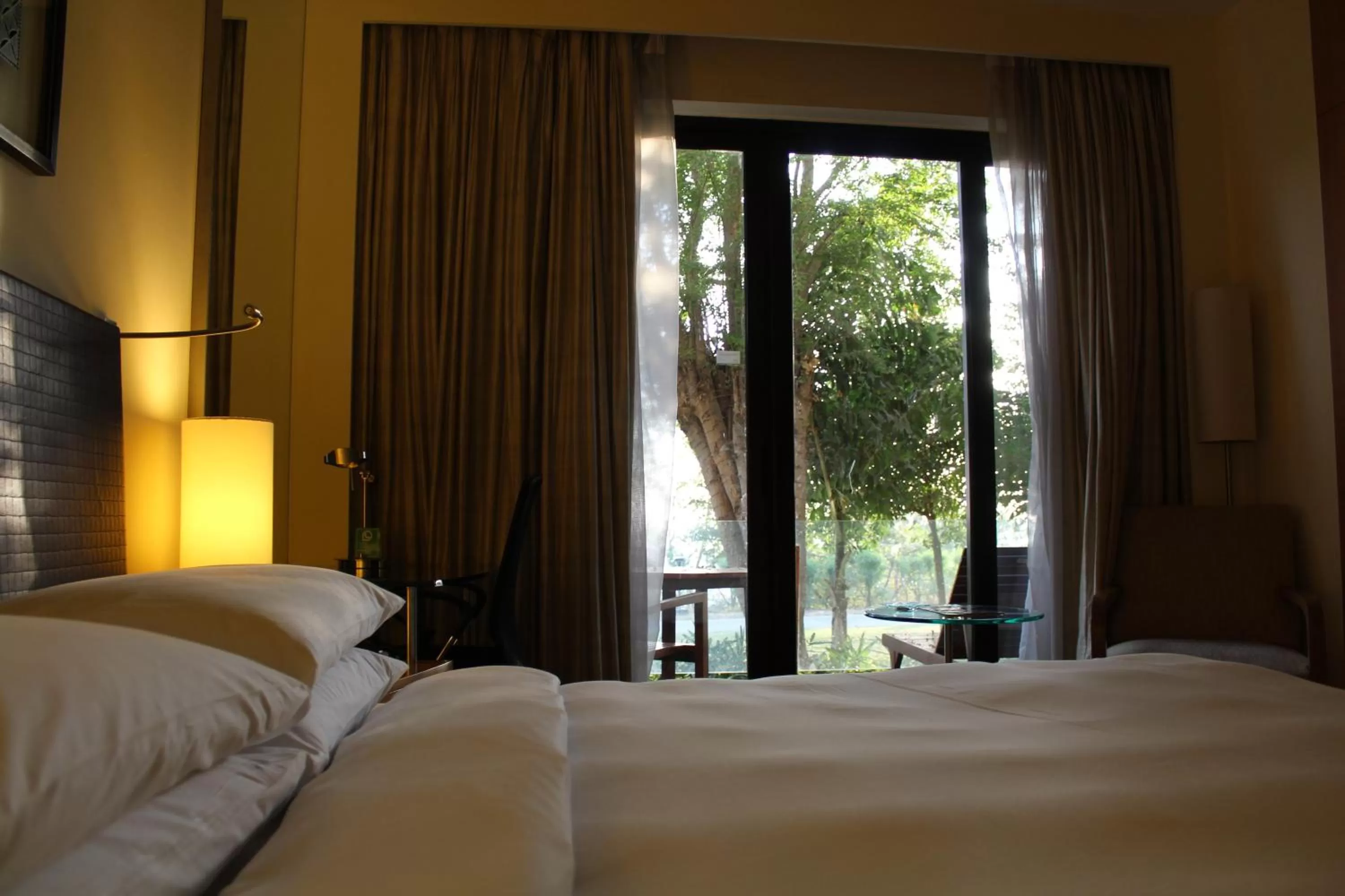 View (from property/room), Bed in Hyatt Hyderabad Gachibowli