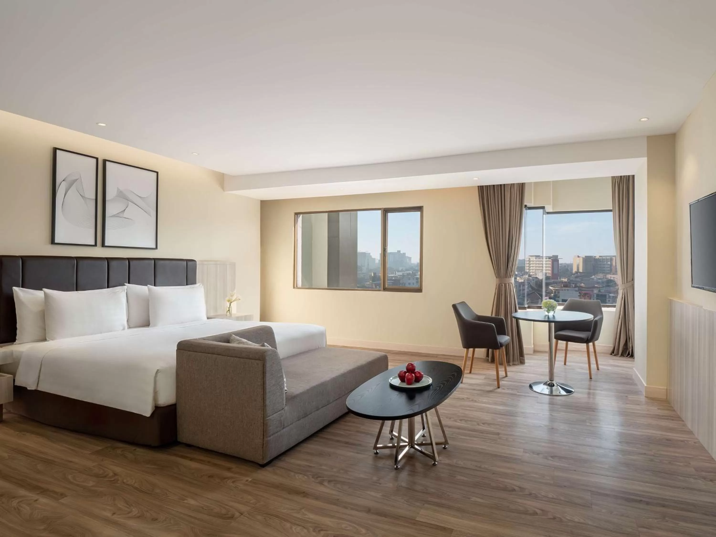 Photo of the whole room, Bed in AIHO Hotel Medan