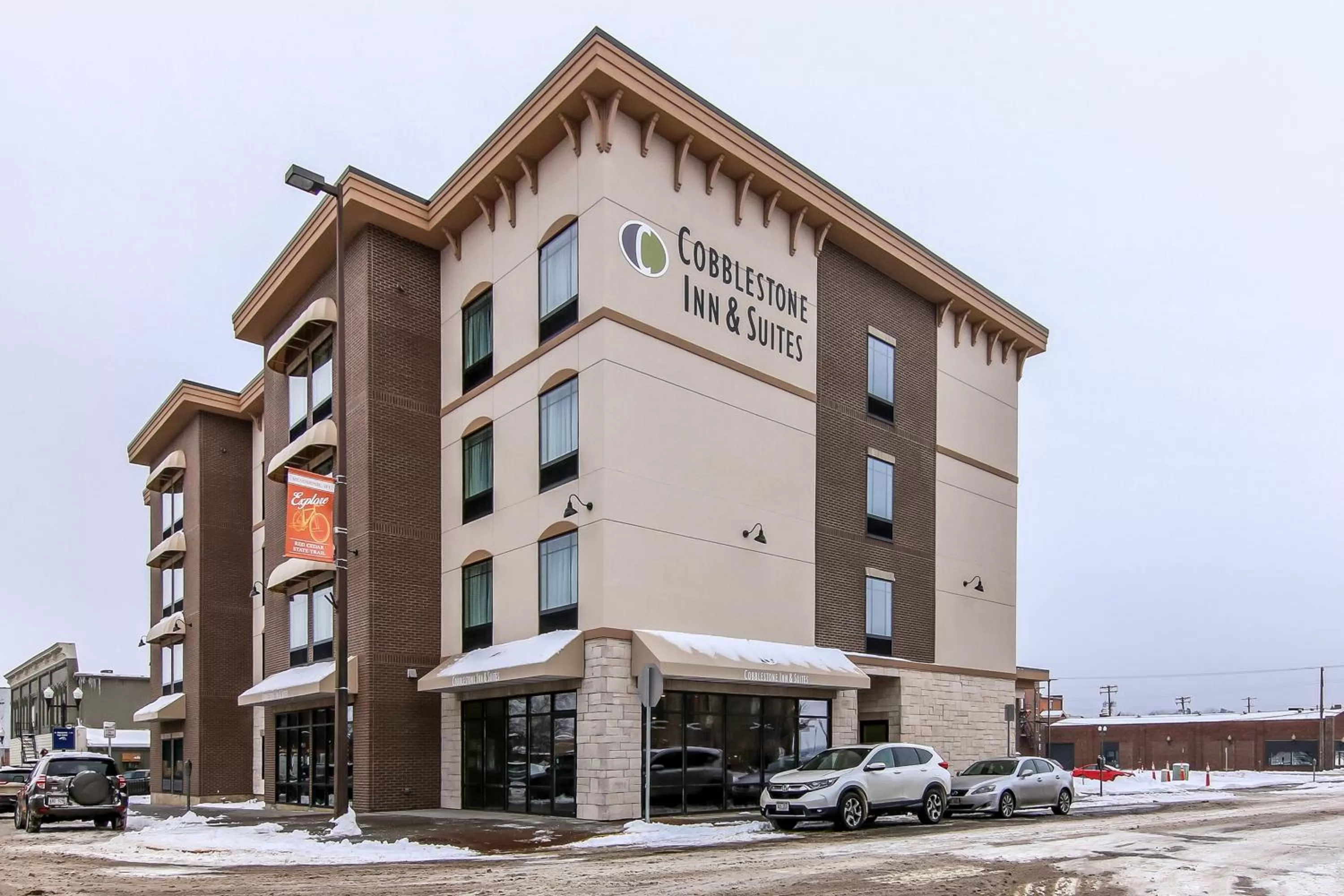 Facade/entrance in Cobblestone Inn & Suites - Menomonie/UW-Stout