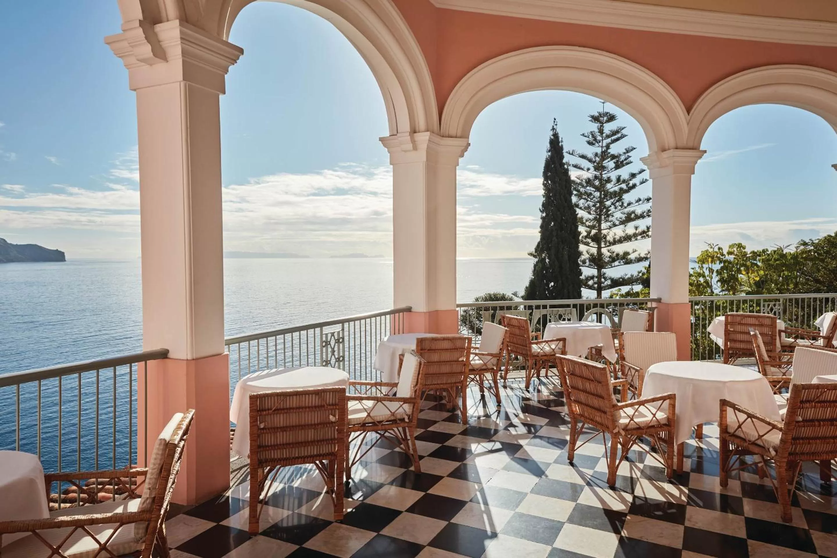 Patio in Reid's Palace, A Belmond Hotel, Madeira